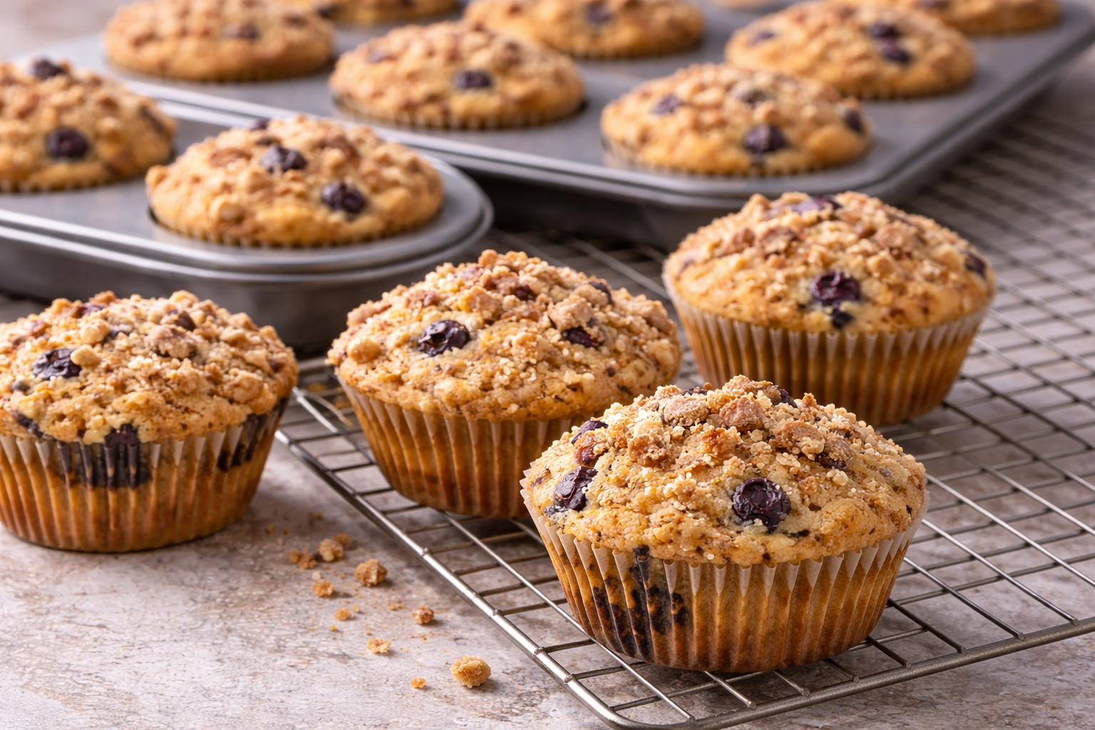 Blueberry Streusel Muffins