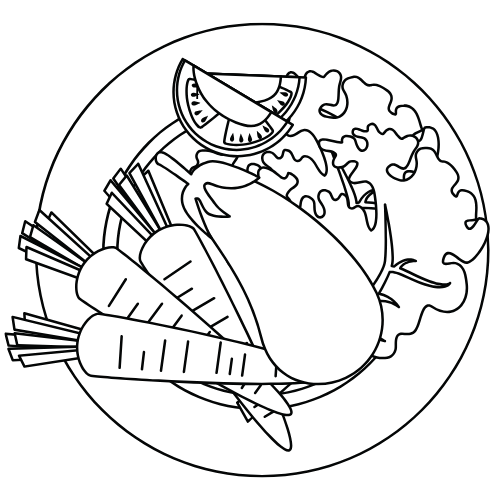 an icon of a dinner plate