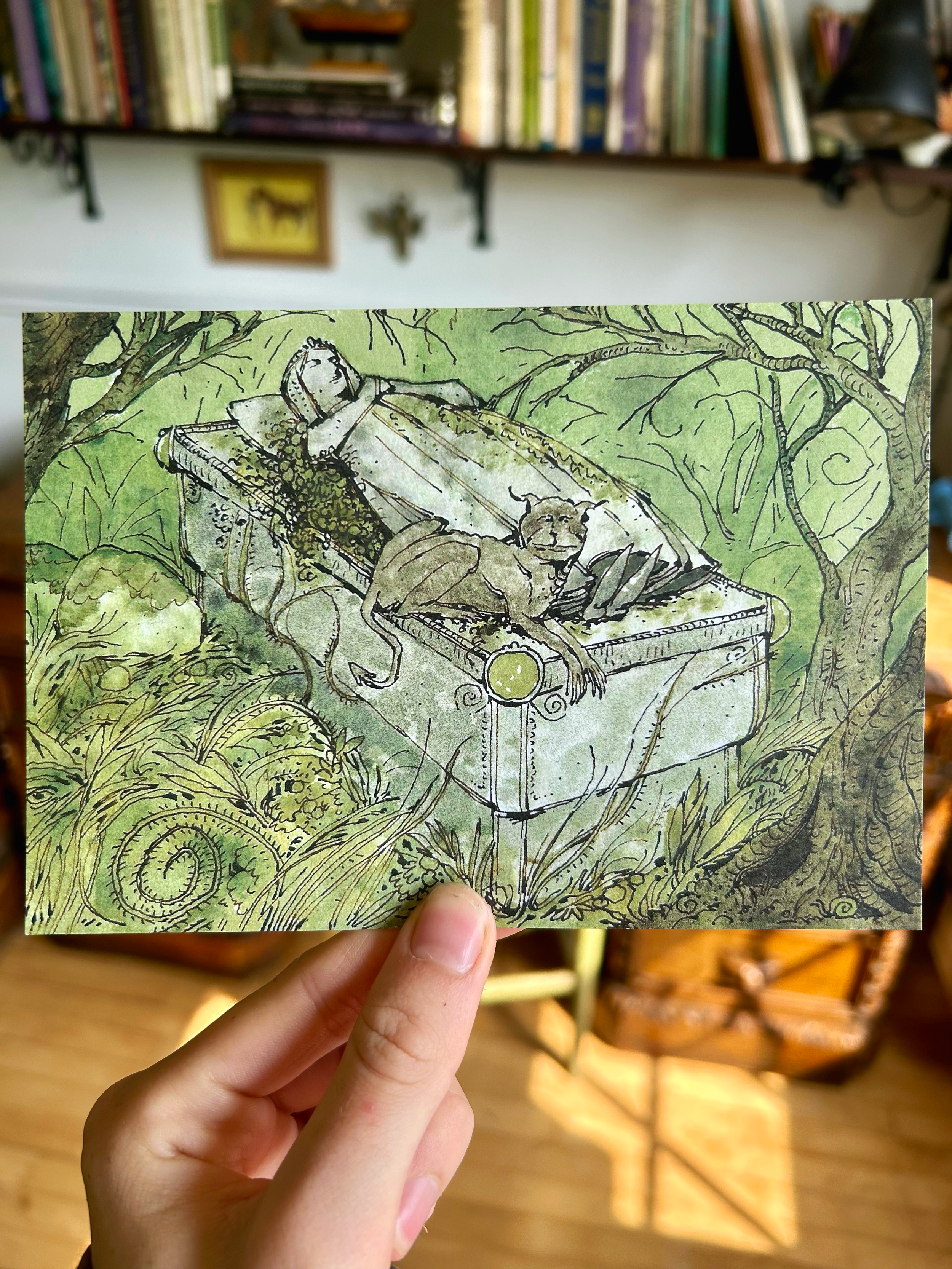 A Queen's Resting Place Postcard