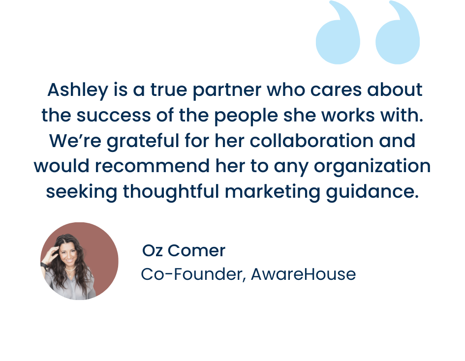 Ashley Ljesevic is a true partner who cares about the success of the people she works with