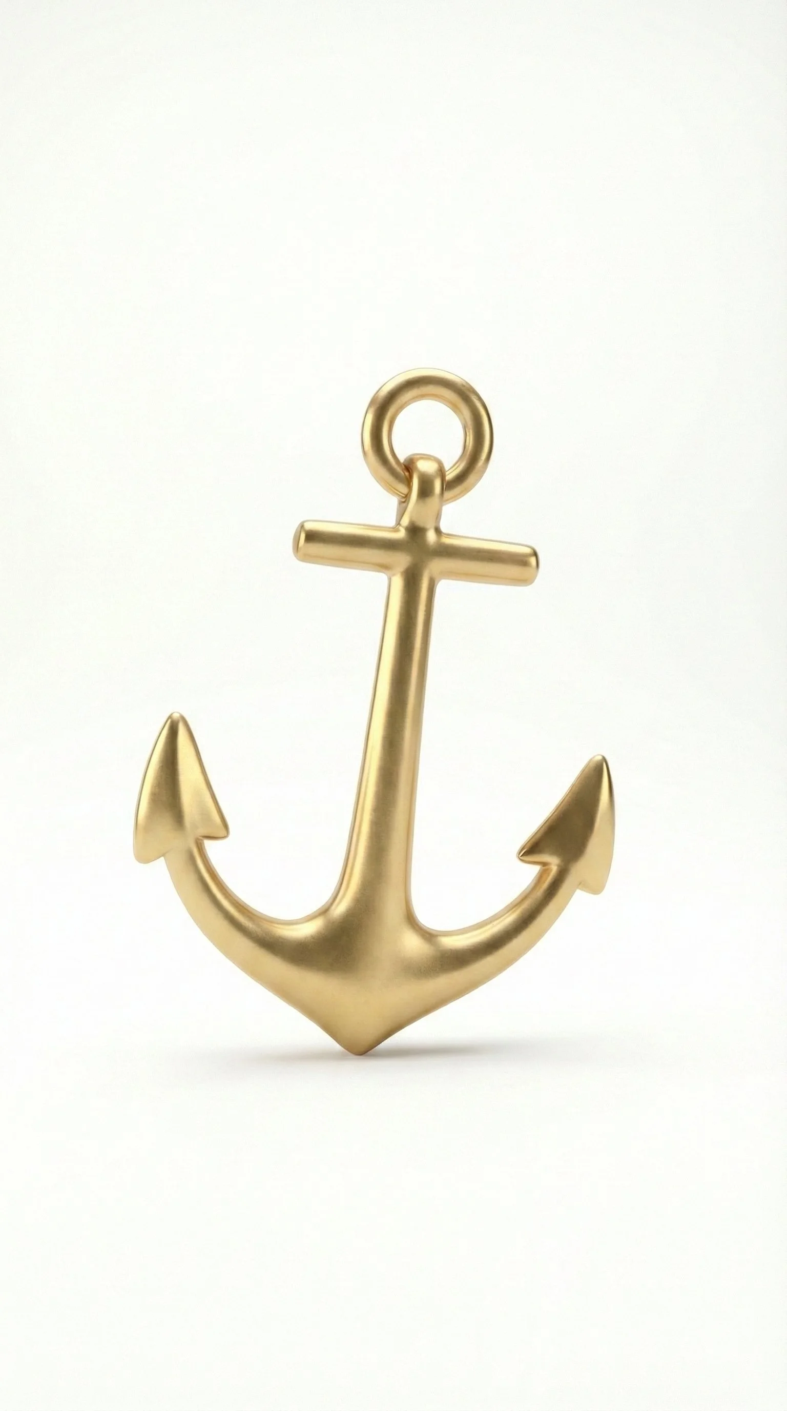 Gold anchor charm