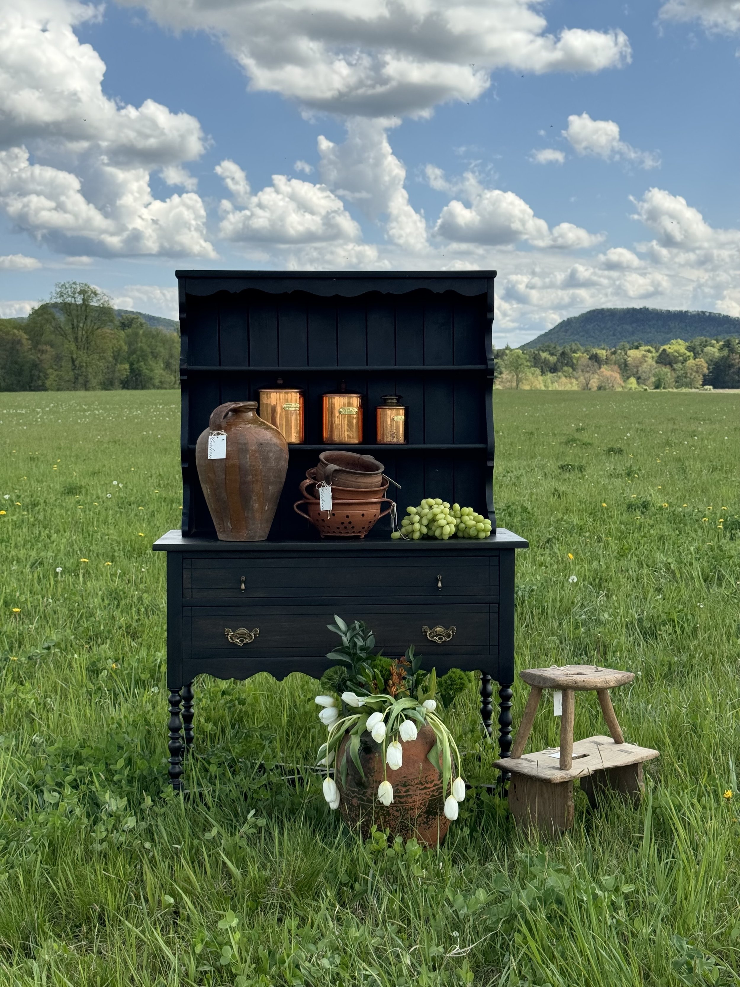 Hutch With Antique Hardware
