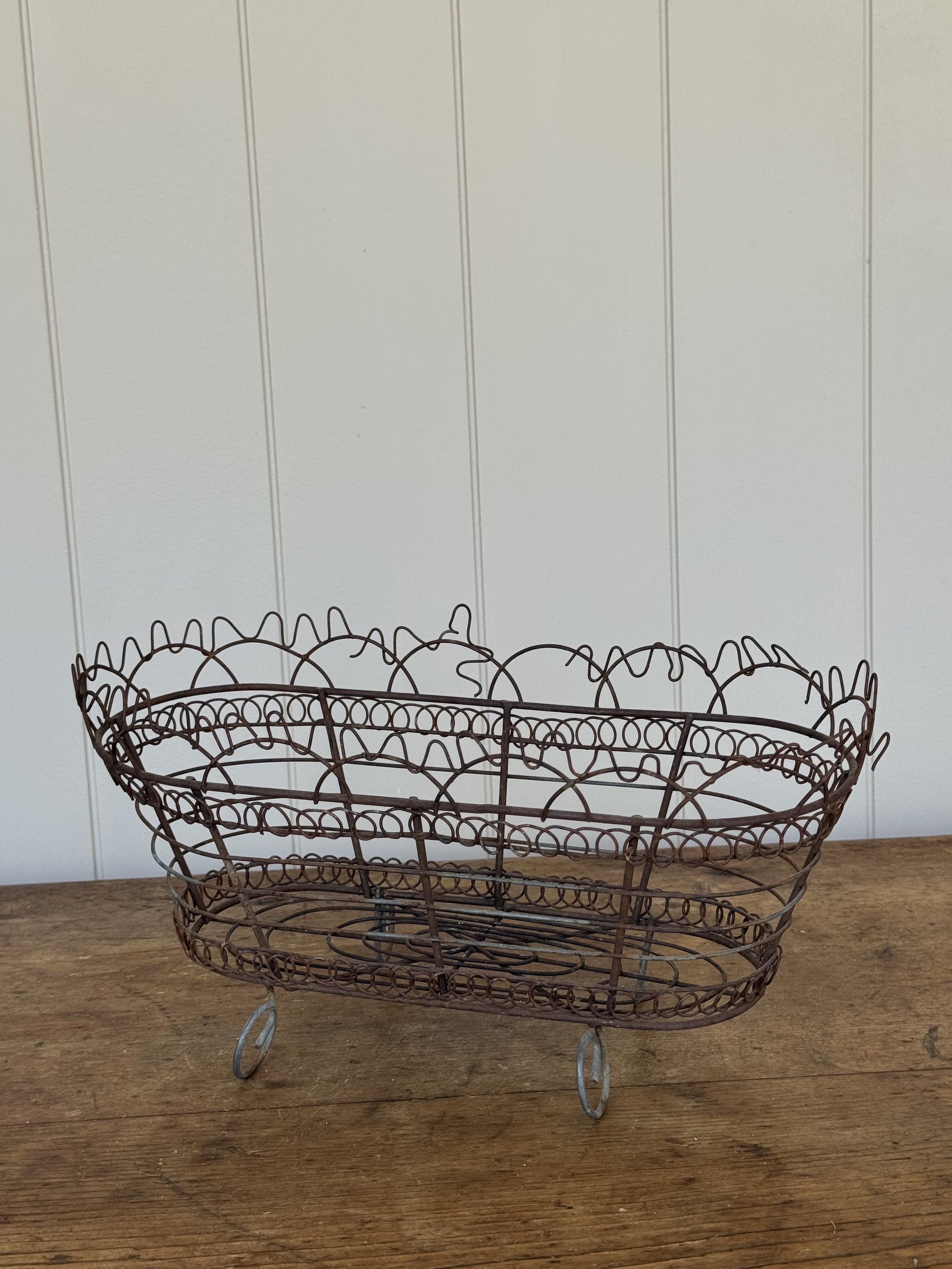 Vintage Metal Basket