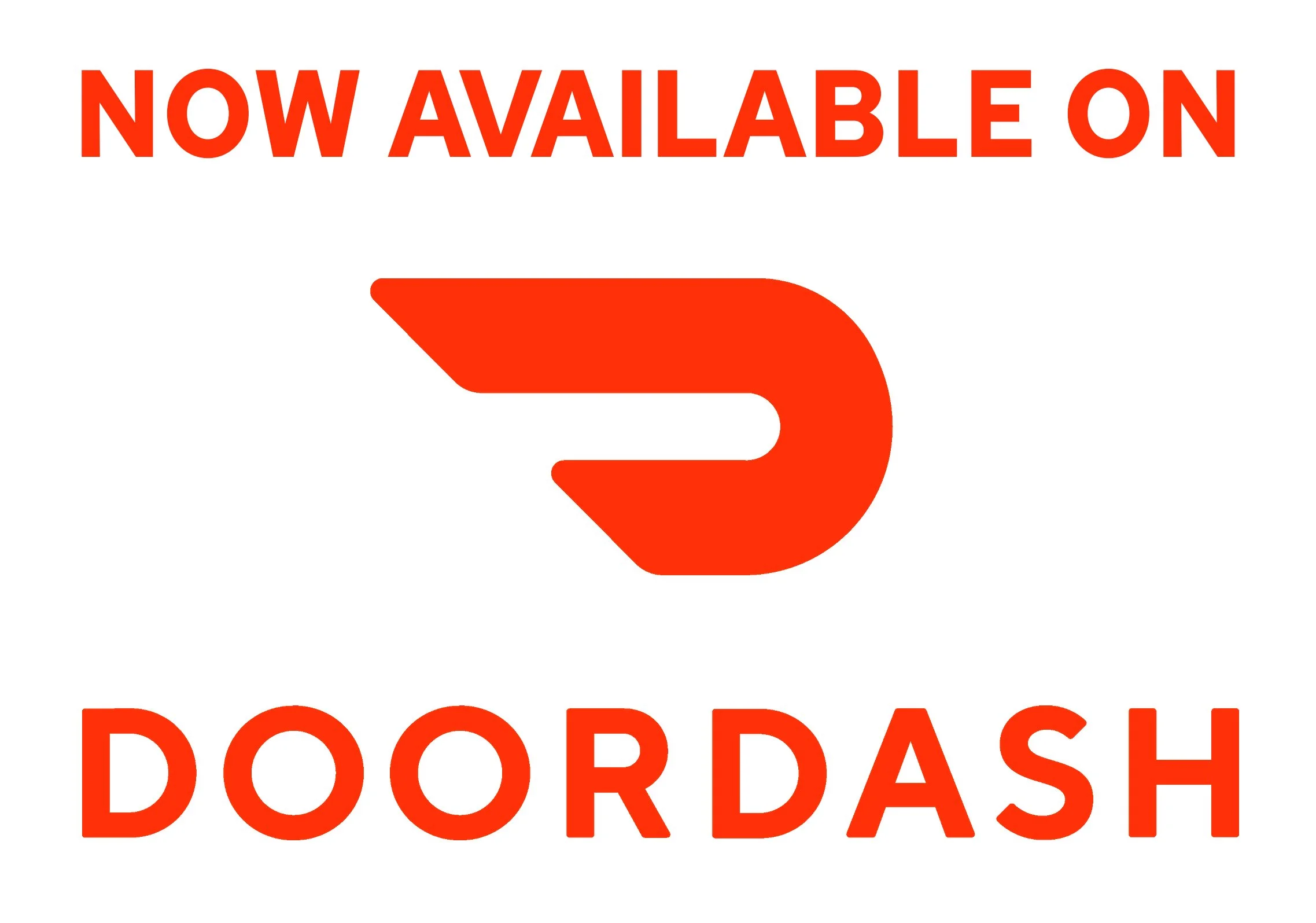 "Now Available on DoorDash"