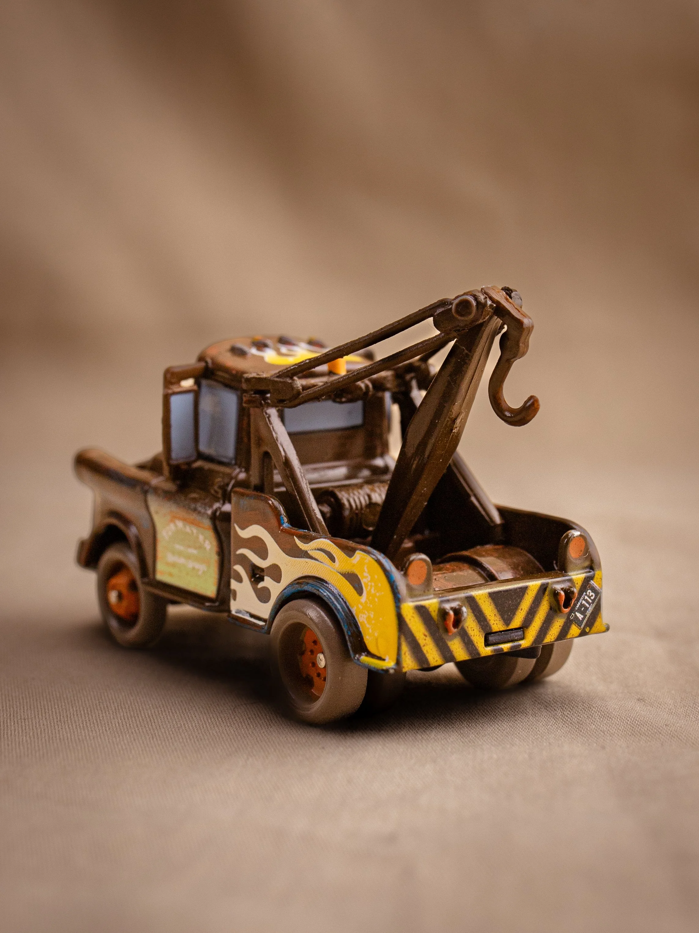 Tow Mater RARE Variant Up In The Flames Side View