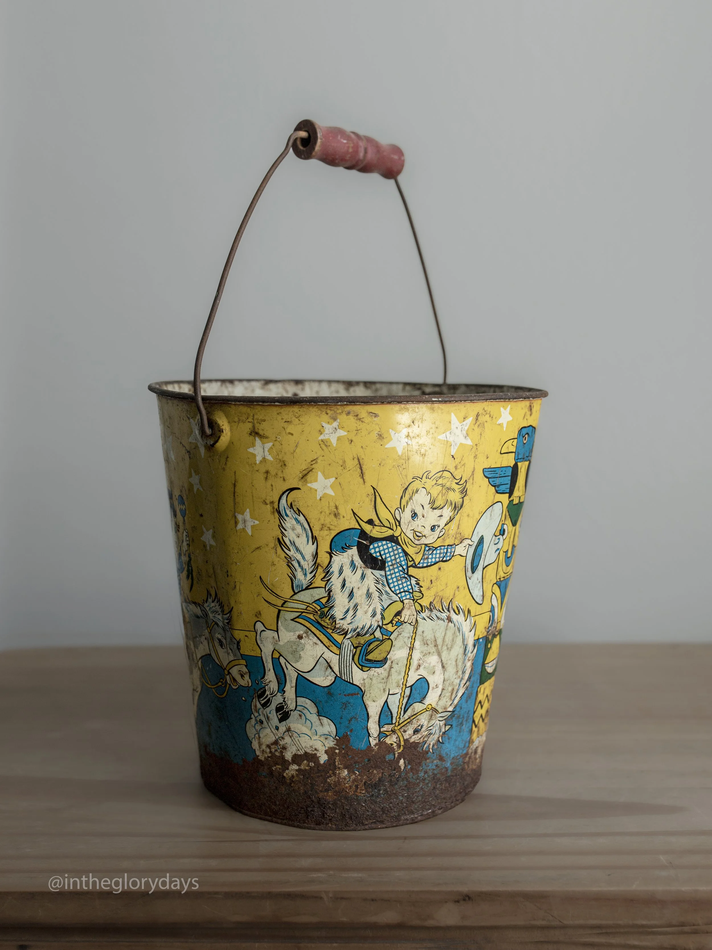 Vintage 1959 Ohio Art Tin Litho Sand Pail 2