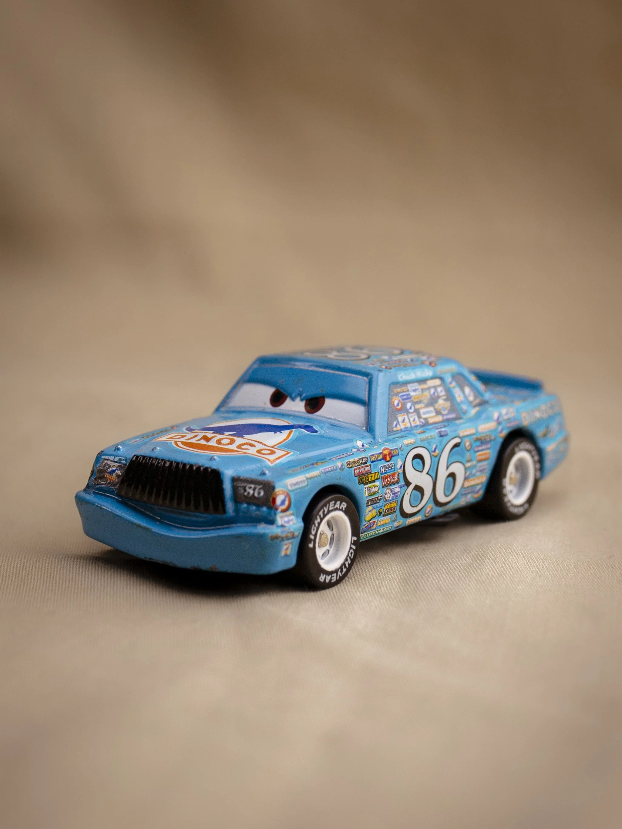 Piston Cup Dinoco Chick Hicks Ultra Rare Variant Full Sponsor Stickers