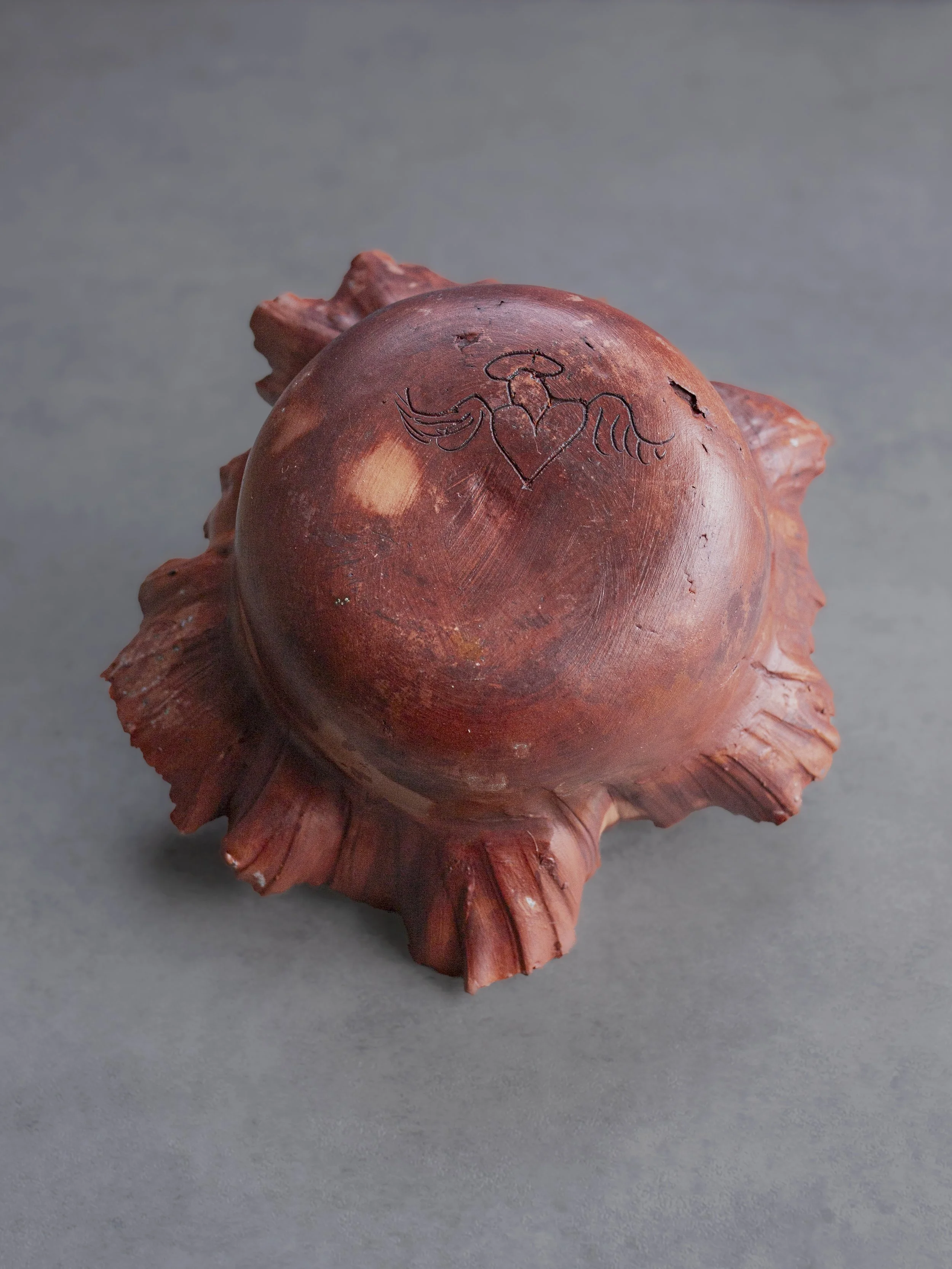 Studio Art Pottery Organic Sculptural Form Ceramic Vessel- Signed