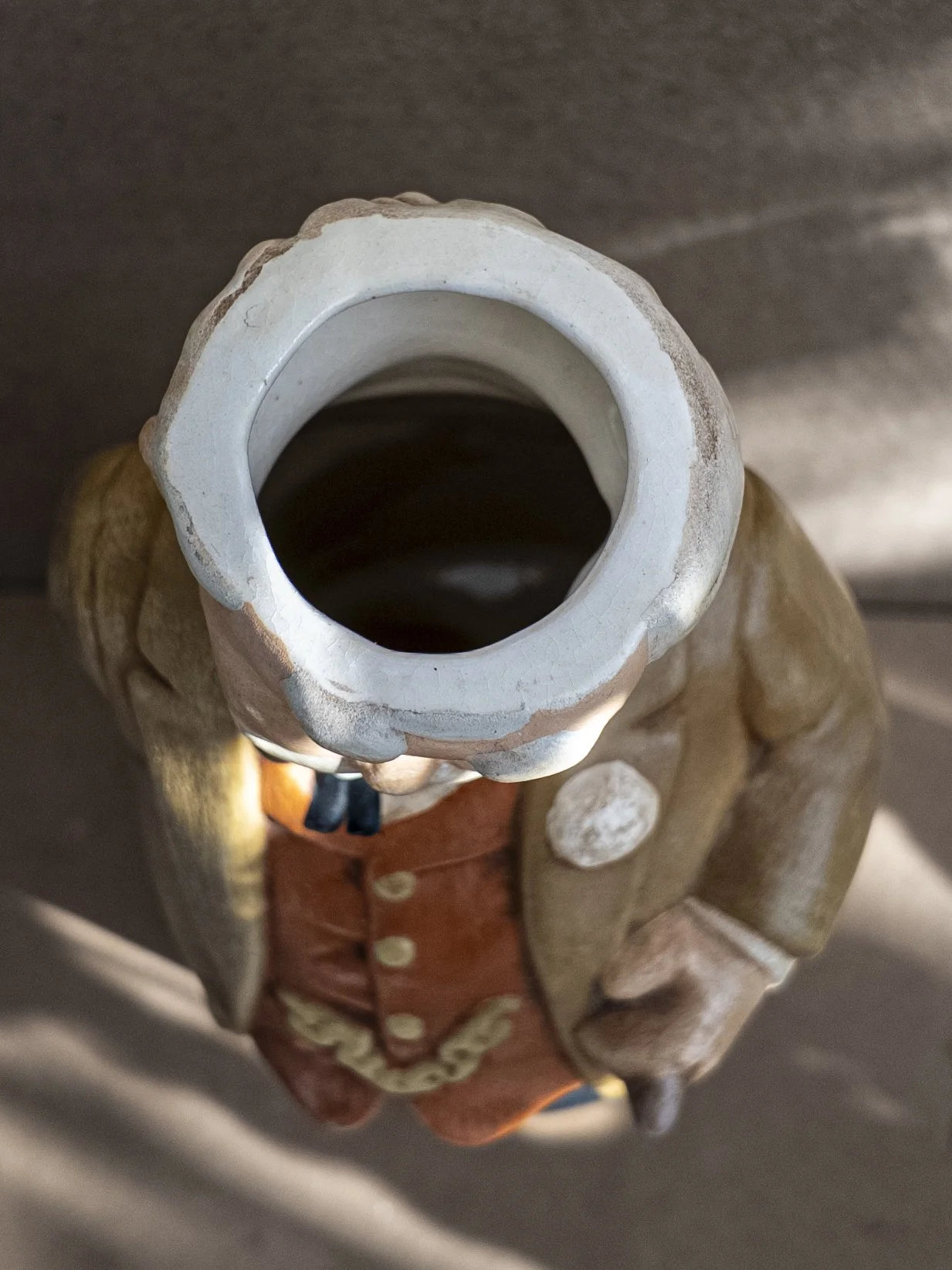 Close-up 1974 Bourbon Decanter USA Southern Gentleman Pattern