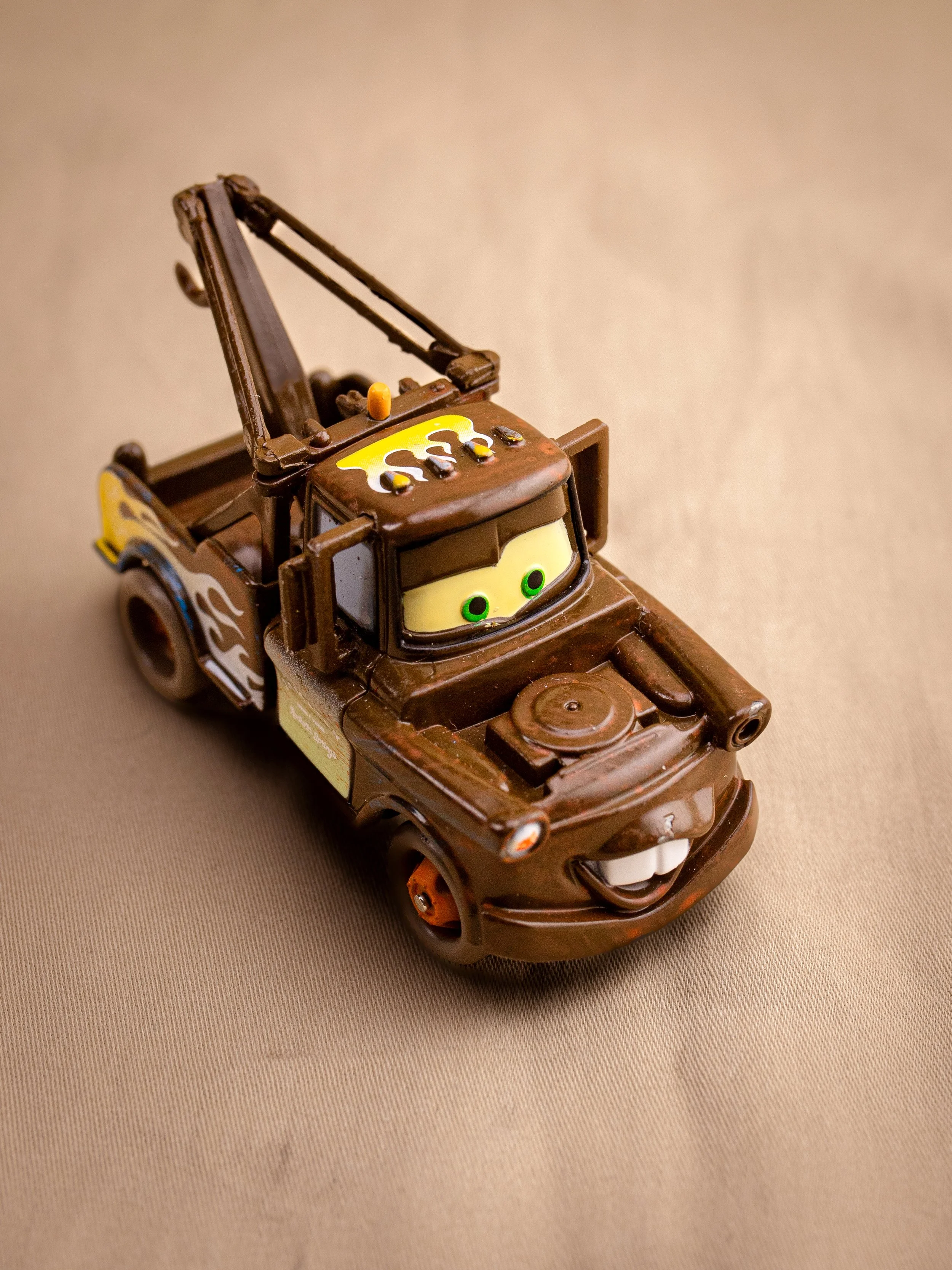 Tow Mater RARE Variant Up In The Flames Bird View