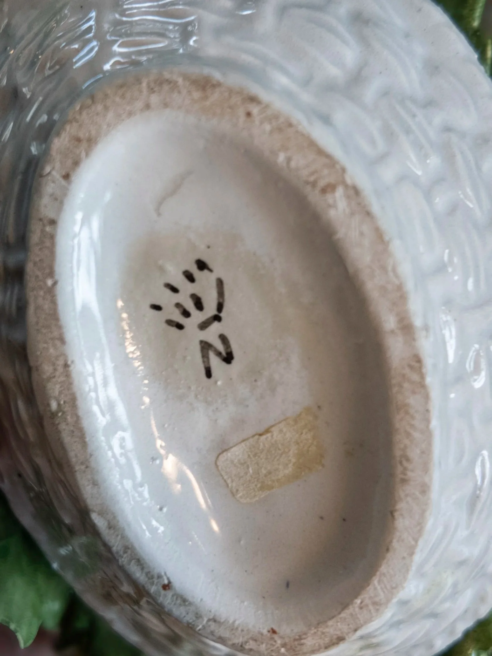 Signed Nuova Capodimonte Hand-Painted Porcelain Flower Bouquet