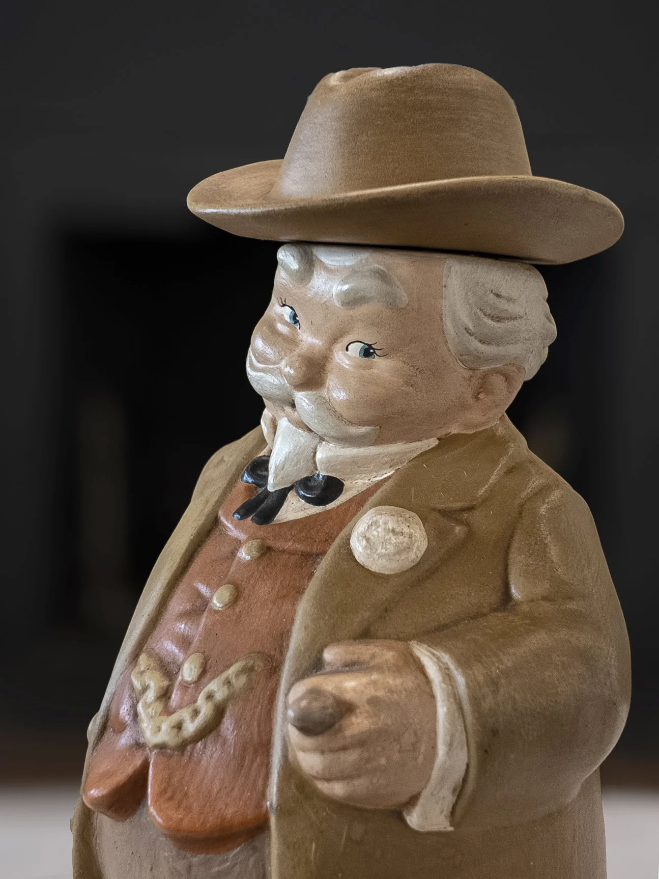 1974 Bourbon Decanter Southern Gentleman Alberta's Ceramic USA