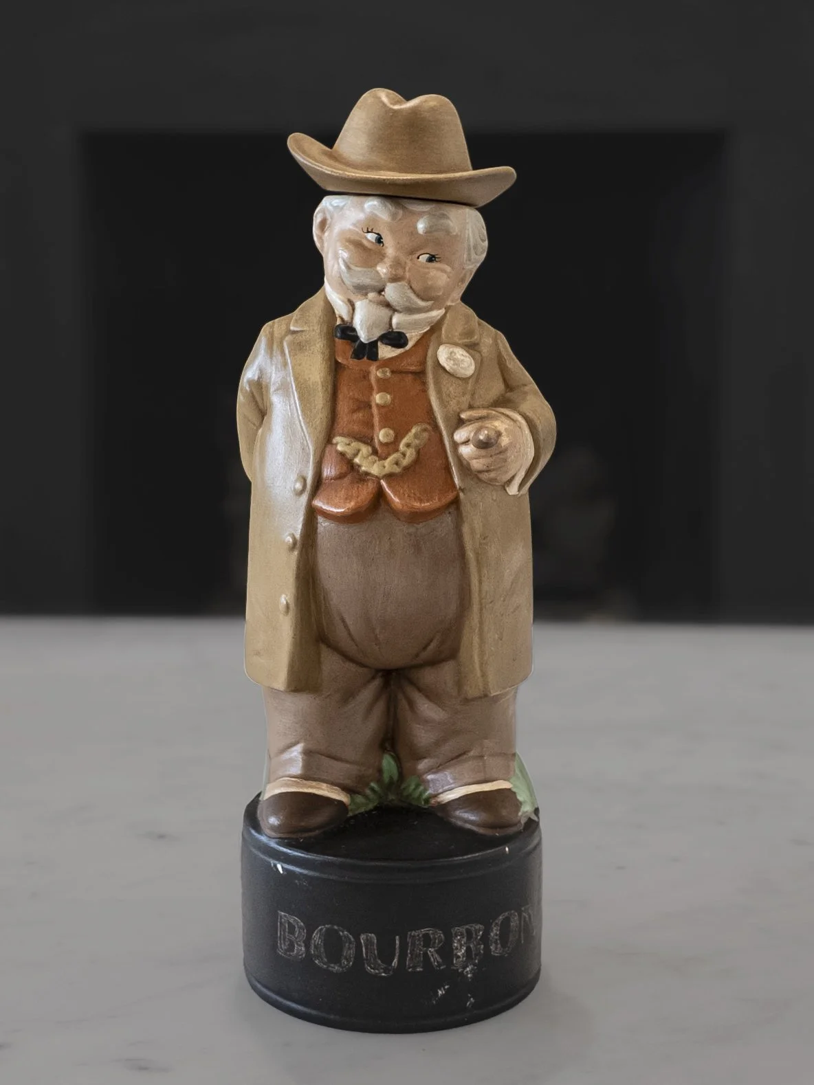 1974 Bourbon Decanter Southern Gentleman Alberta's Ceramic USA