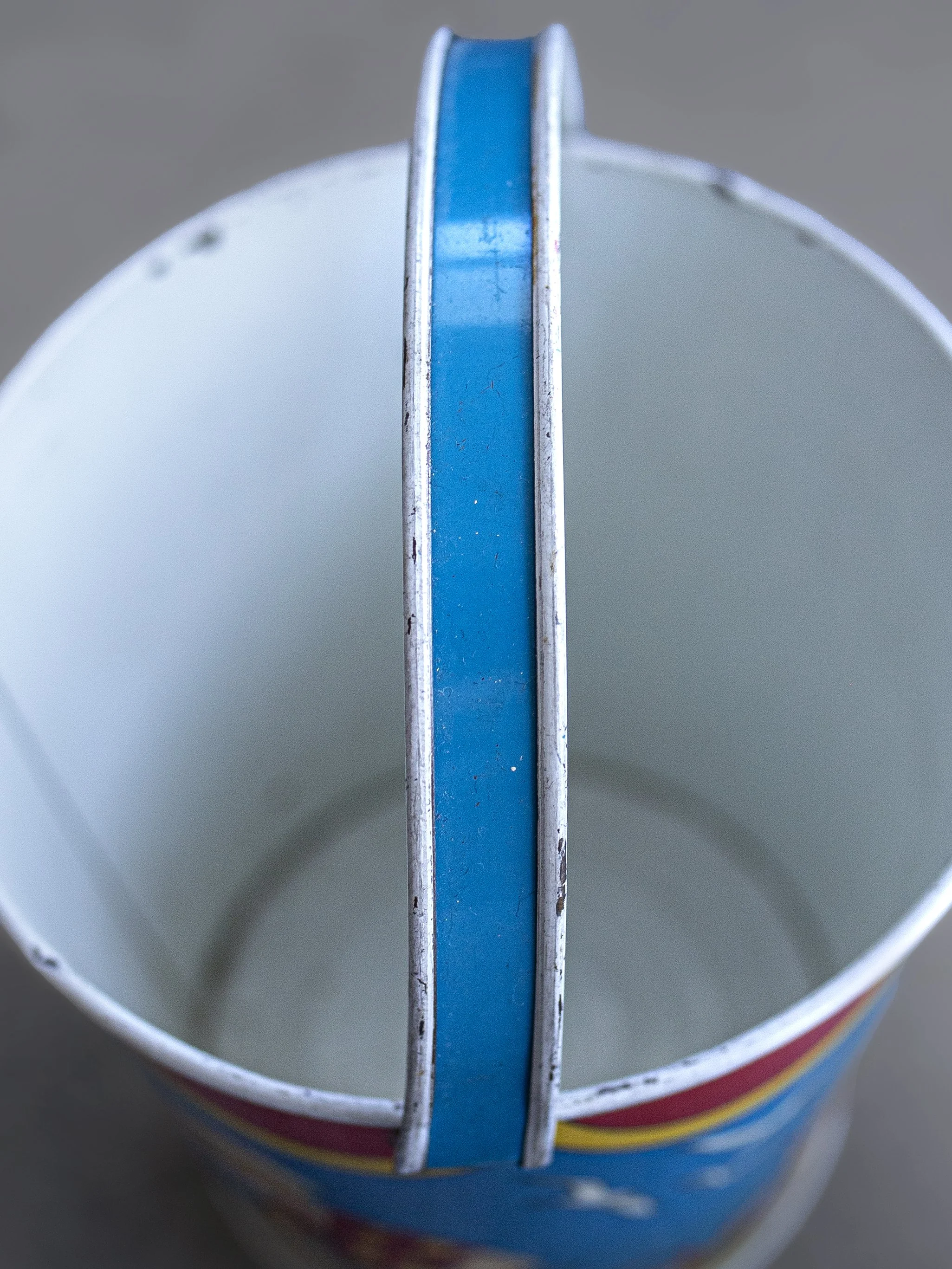 Handle Tin Litho Sand Pail "Beach Party/ Weiner Roast" by OHIO ART