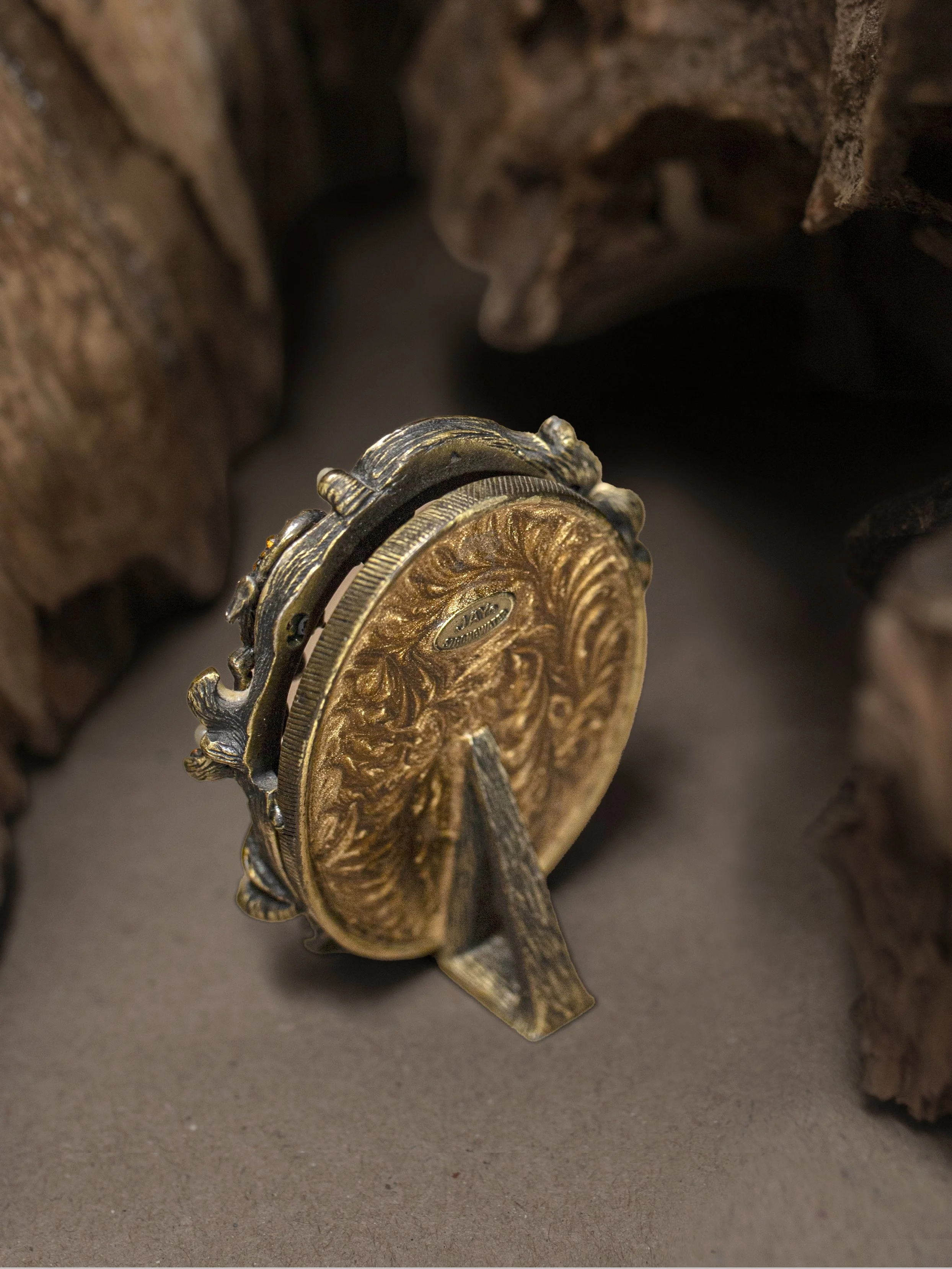 Jay  Strongwater Salamanders Pearls & Vines Jeweled Photo Fame