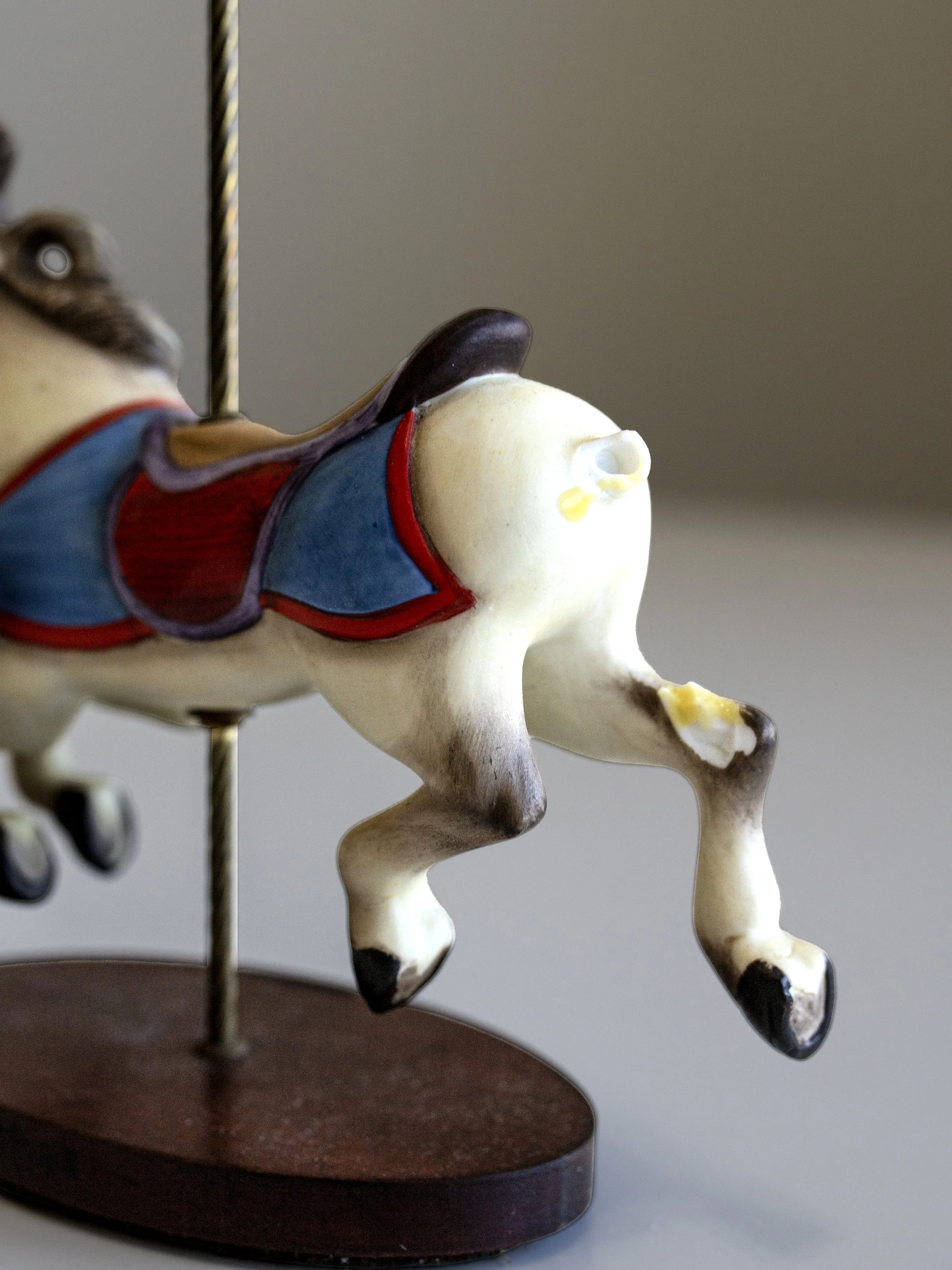 Franklin Mint Treasury of the Carousel Art 1988 Jumper Horse