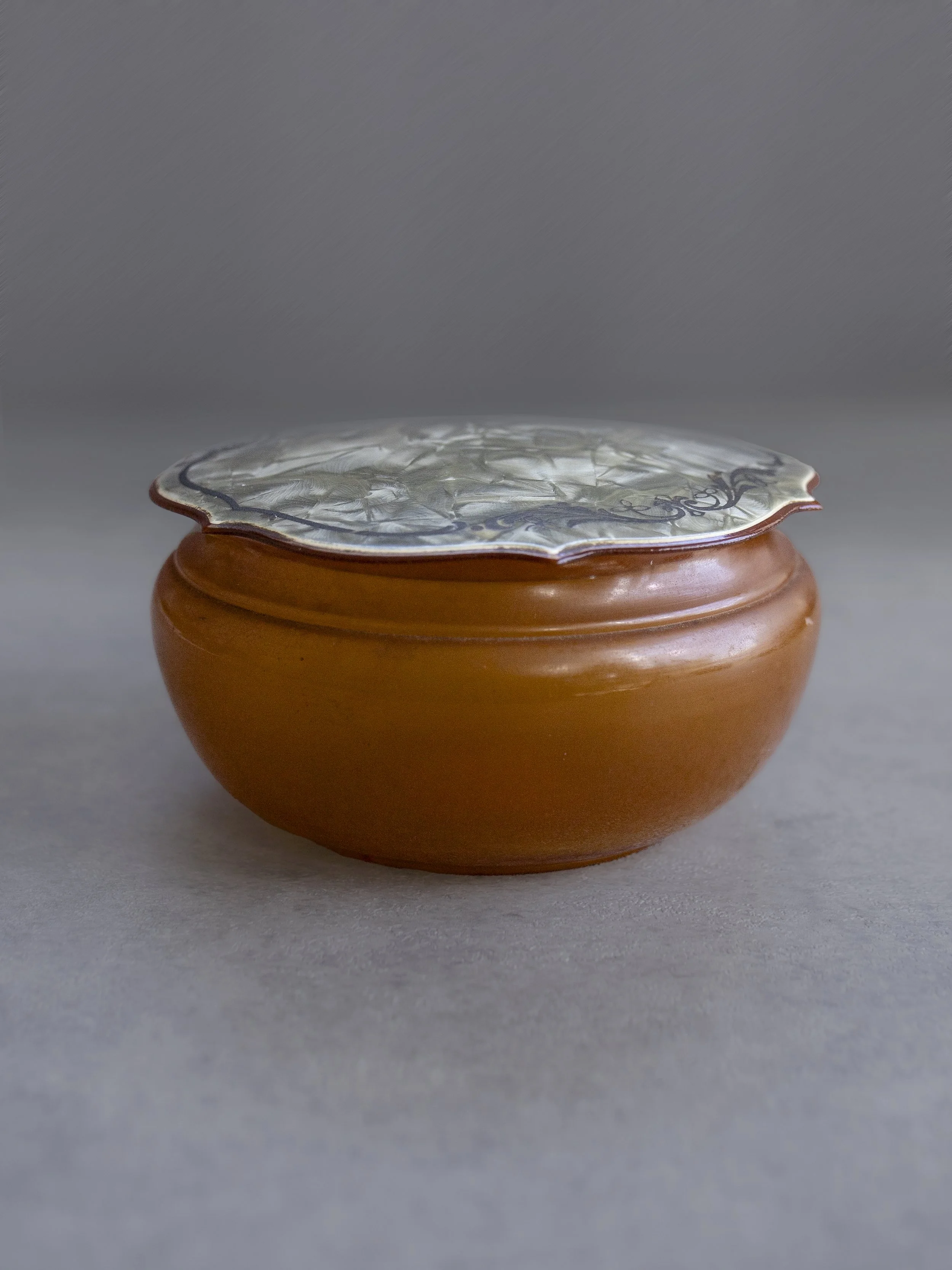 Celluloid Vanity Trinket Jar - 1920s