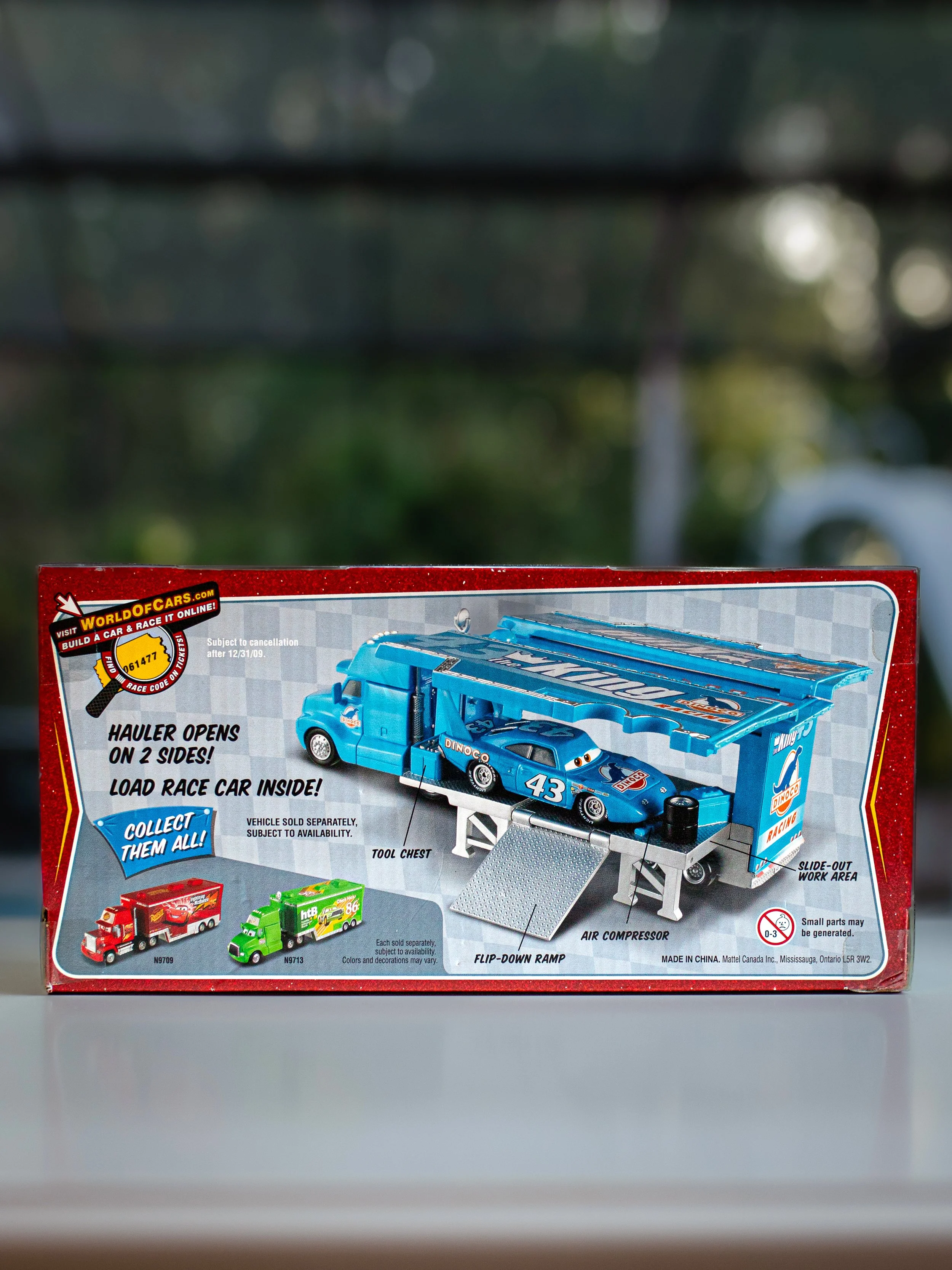 The World Of Cars Race O Rama Gray Hauler 2009