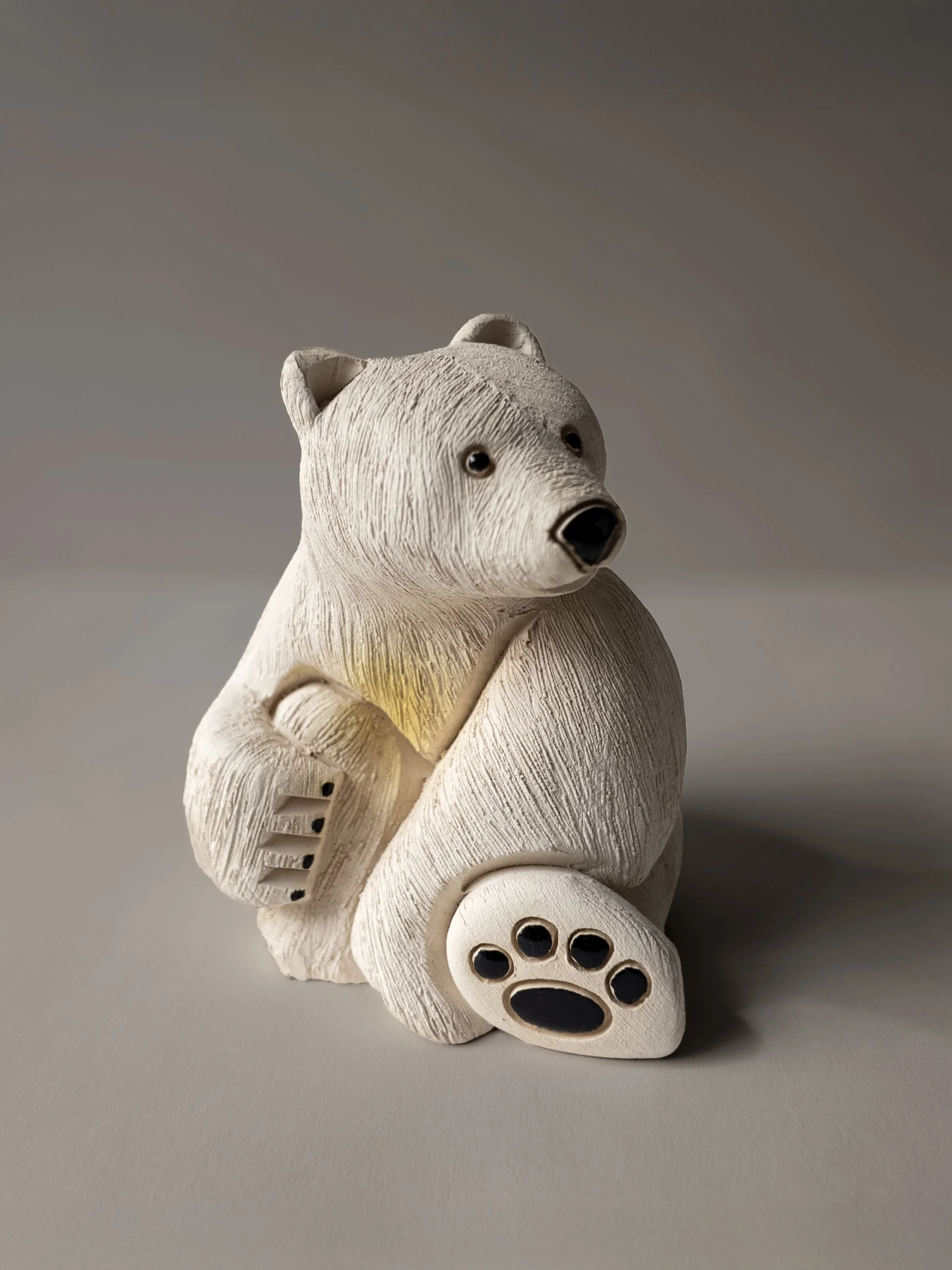 Artesania Rinconada Polar Bear #79 Figurine – Handcrafted Ceramic Sculpture