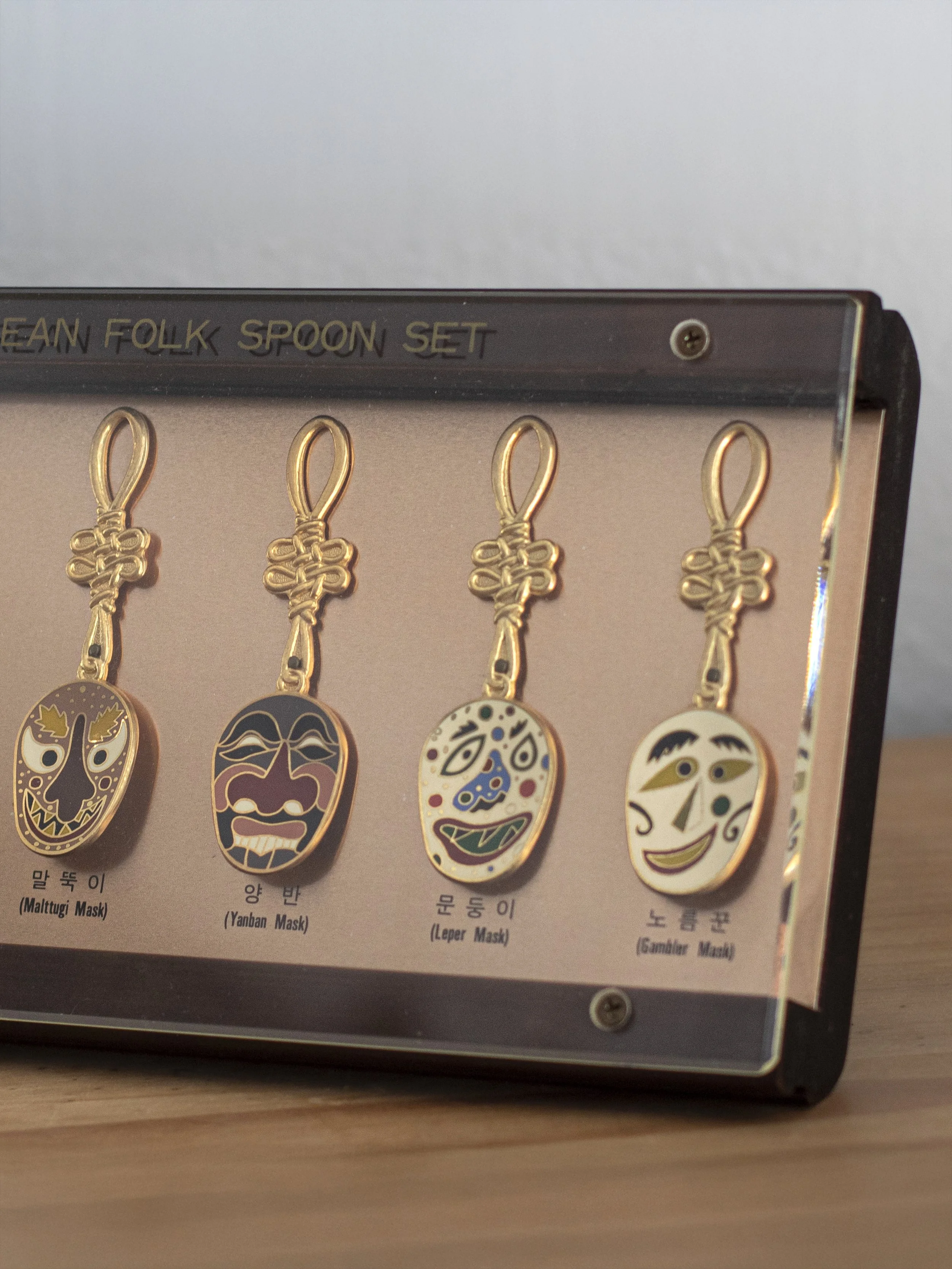 Korean Folk Art Dance Mask Spoons 3