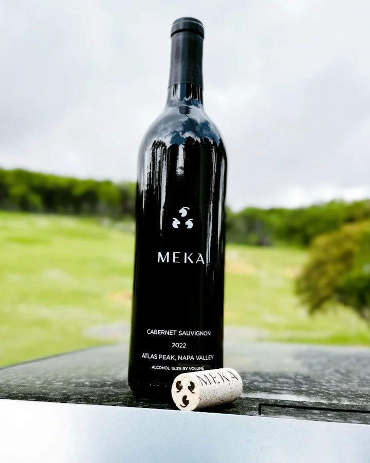 Big news! 🍷 Our first vintage &mdash; MEKA 2022 Cabernet Sauvignon from Atlas Peak &mdash; is here. Bold, vibrant, and crafted to celebrate flavor at its peak. Limited release! Join the Wine Club &mdash; link in bio, www.meka.wine. 
#MekaWine #Atlas