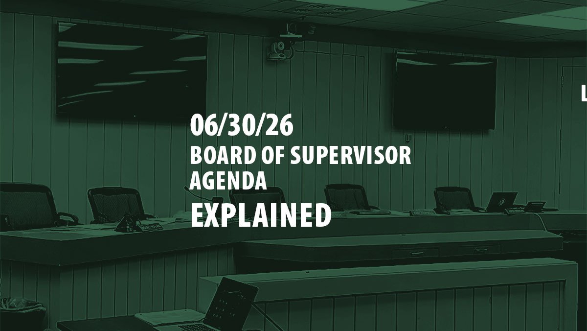 June 30 BOS Agenda Explained