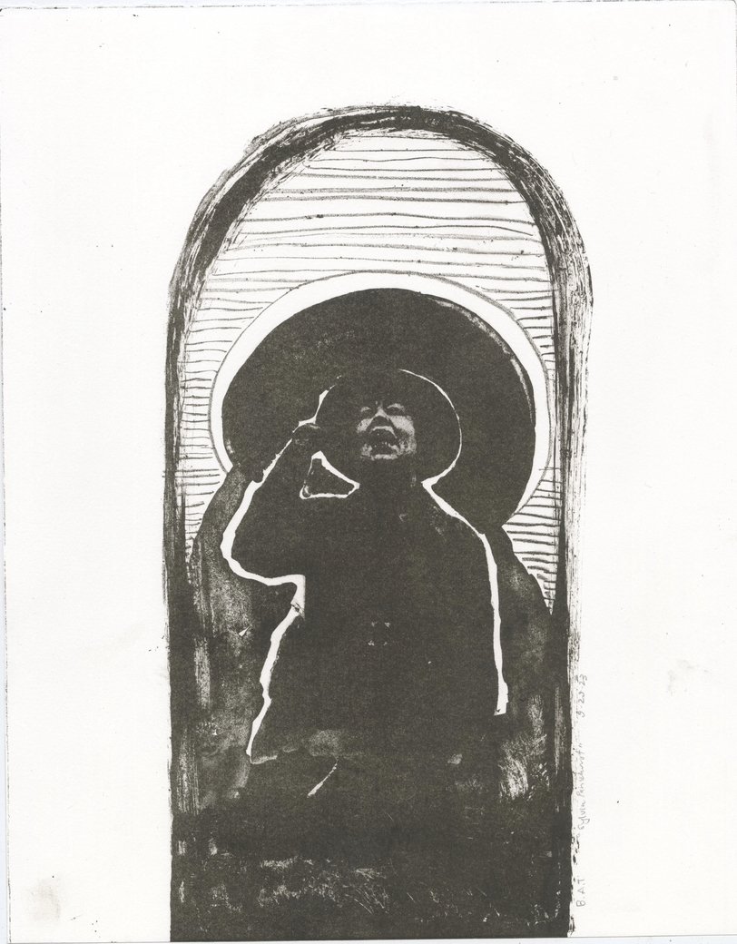 "Sylvia Pankhurst"
11x14 inches
Lithograph on BFK Paper