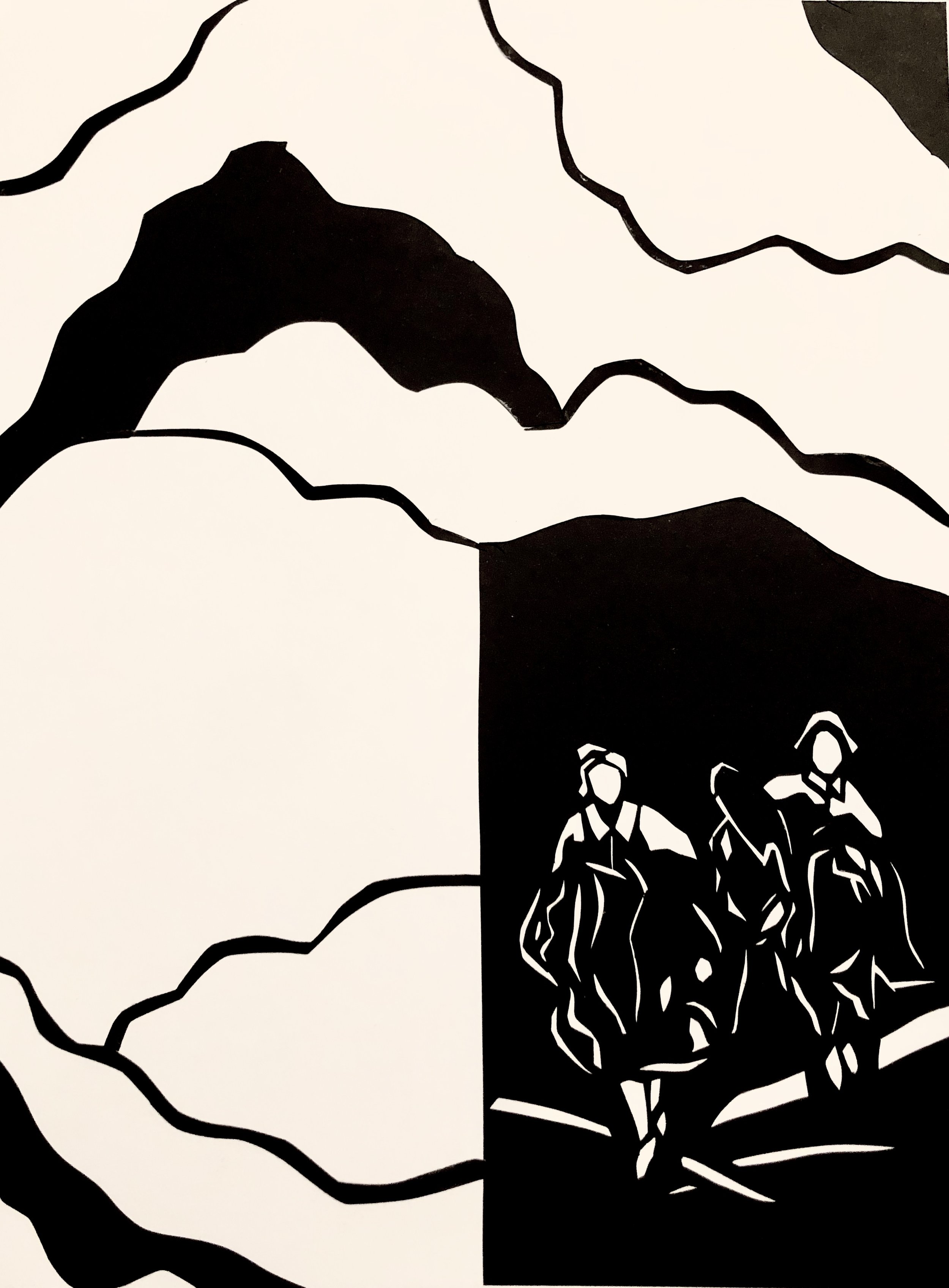 "Glimpses of Hope in the London Bombings"
8x10 inches
Cardstock on Cardstock