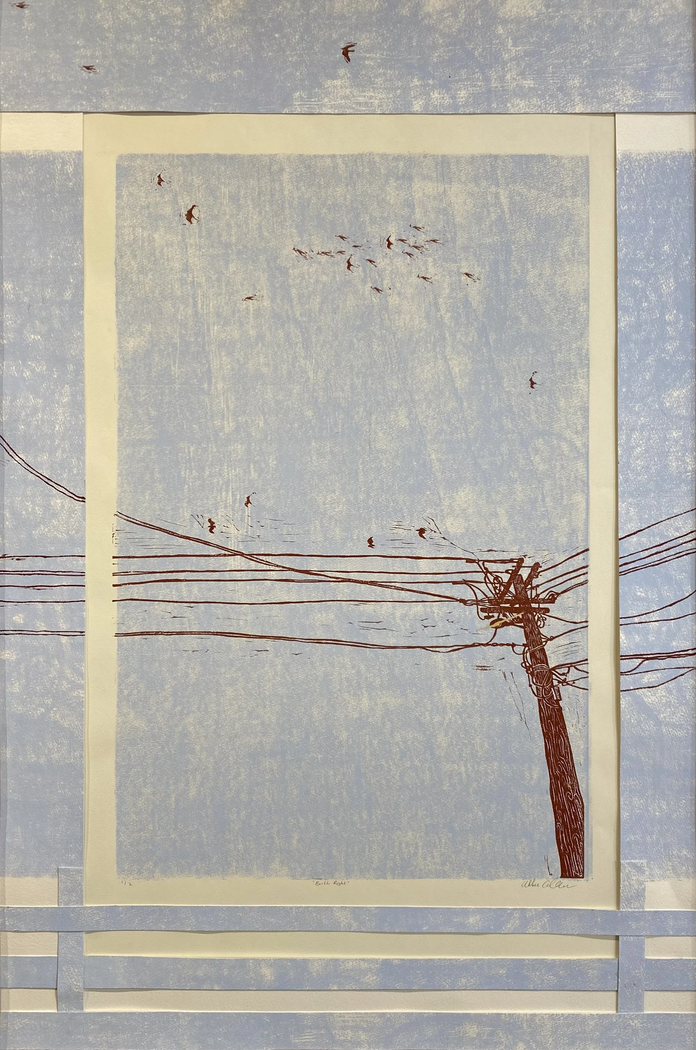 “Earth Right”
30x40 inches
2-layer Relief Print on Arches Paper