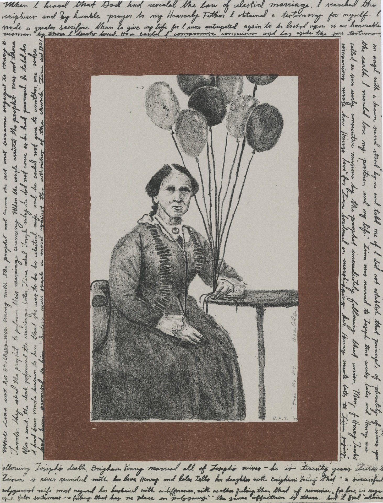 "Take My Joy"
11x14 inches
Lithograph on BFK Paper
