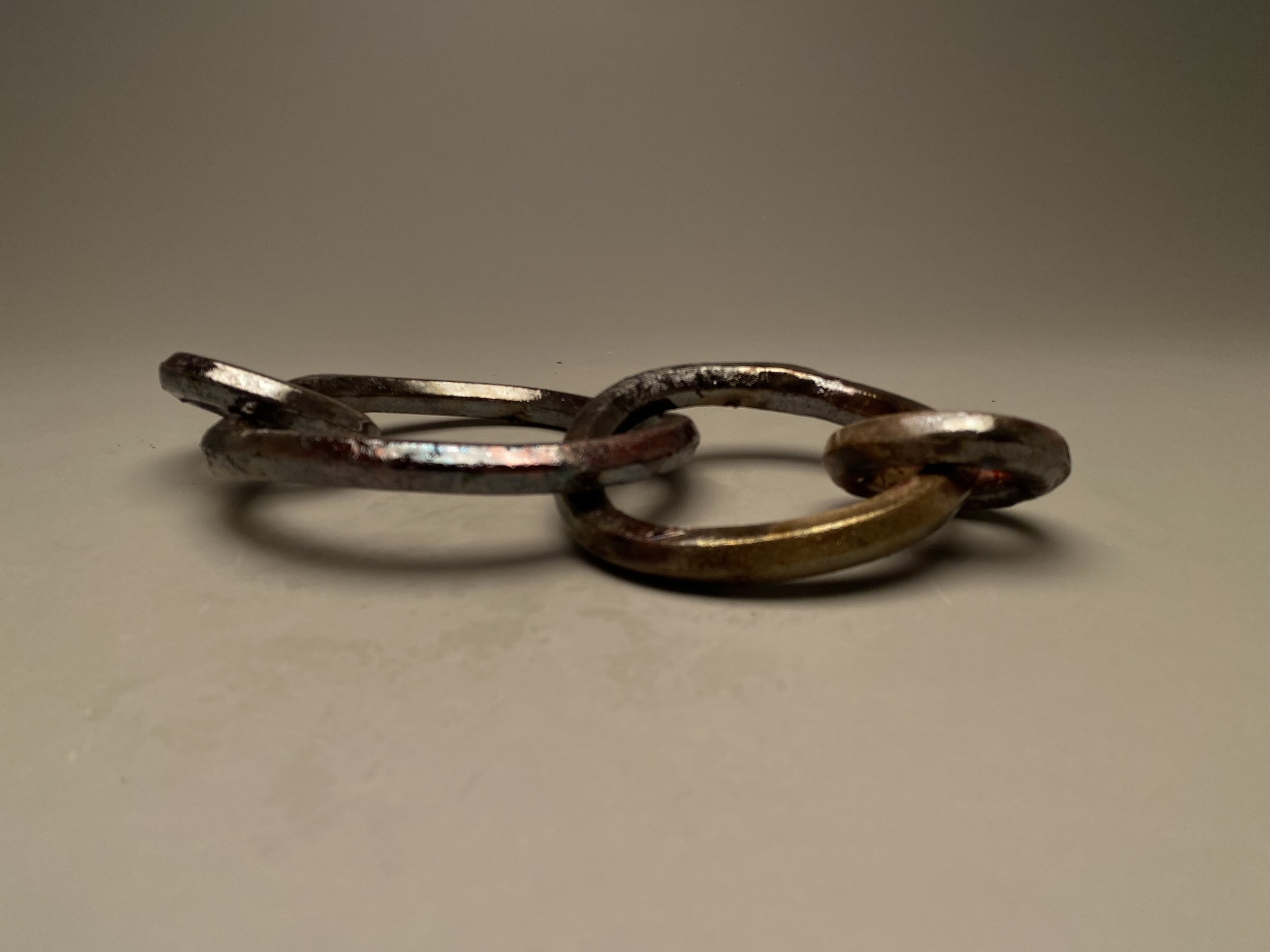 "Link by Link"
12x6x3 inches
Recycled B-Mix