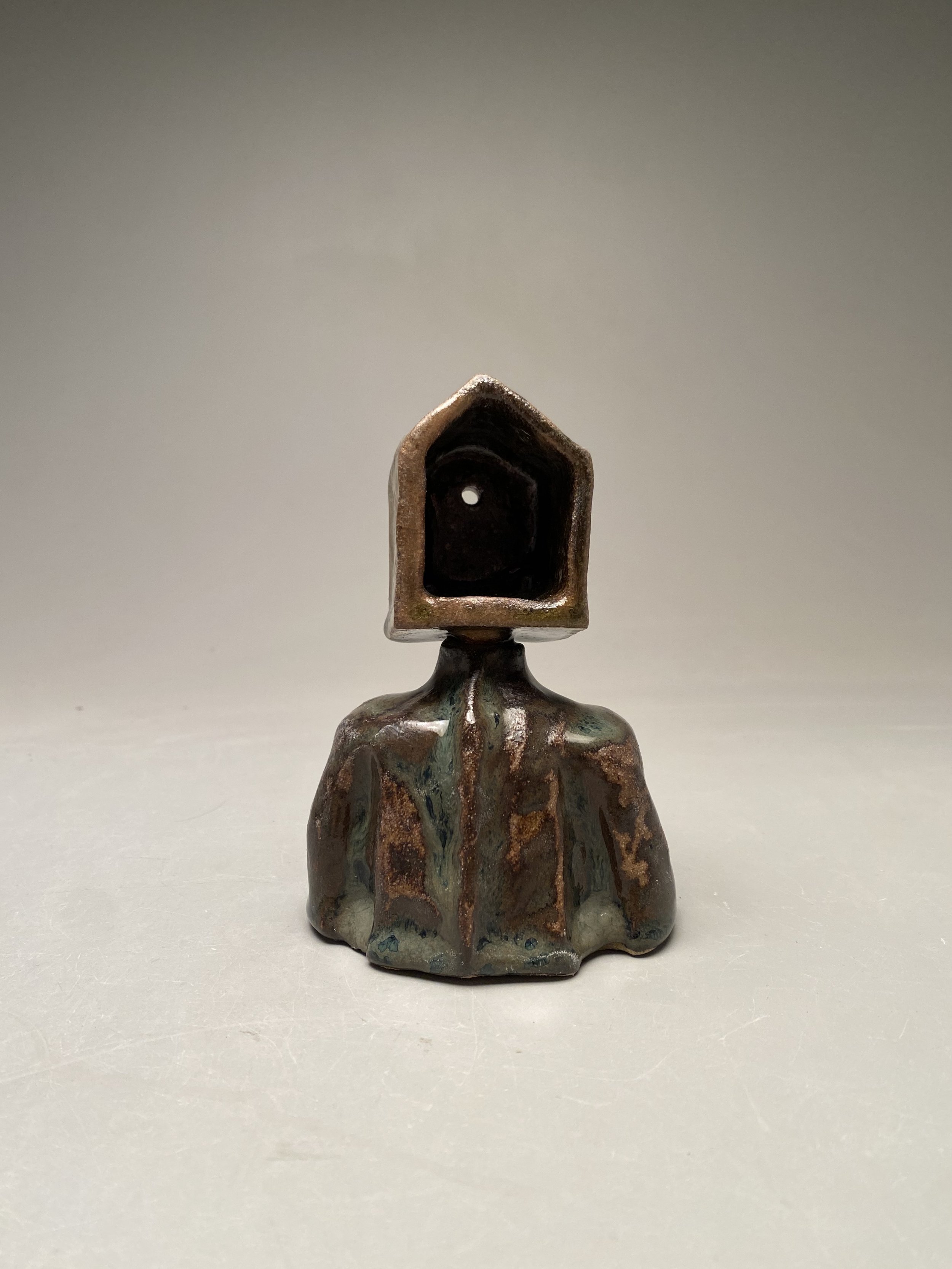 4x2.5x6 inches. Recycled Red Clay