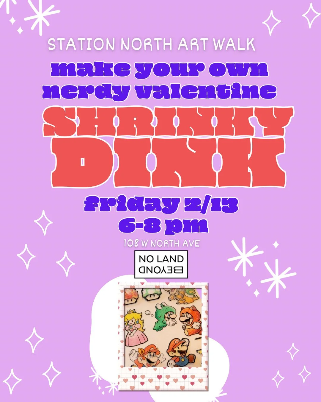 Make your own nerdy valentine shrinky dink