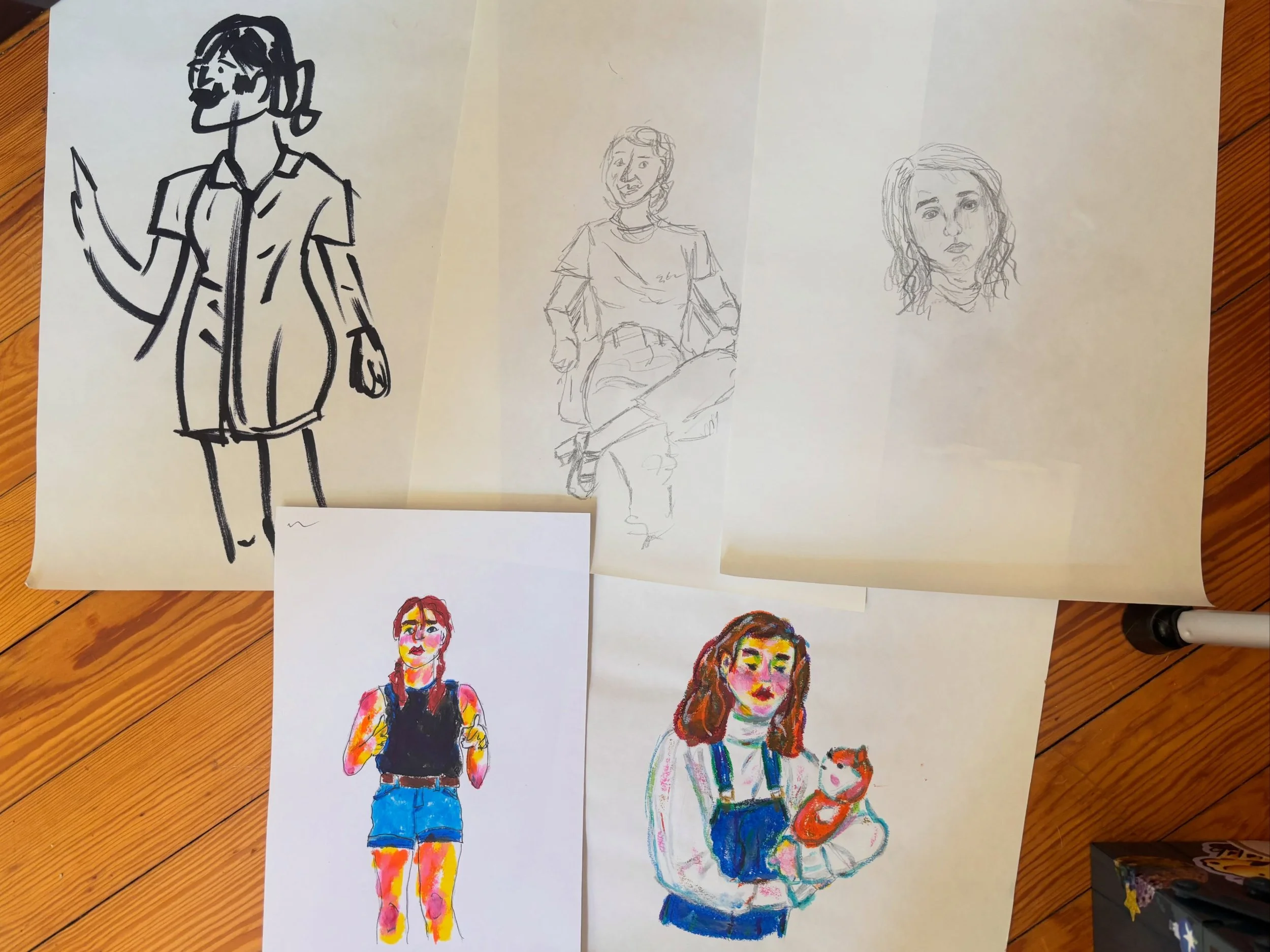 Some self portraits over the past 6 years