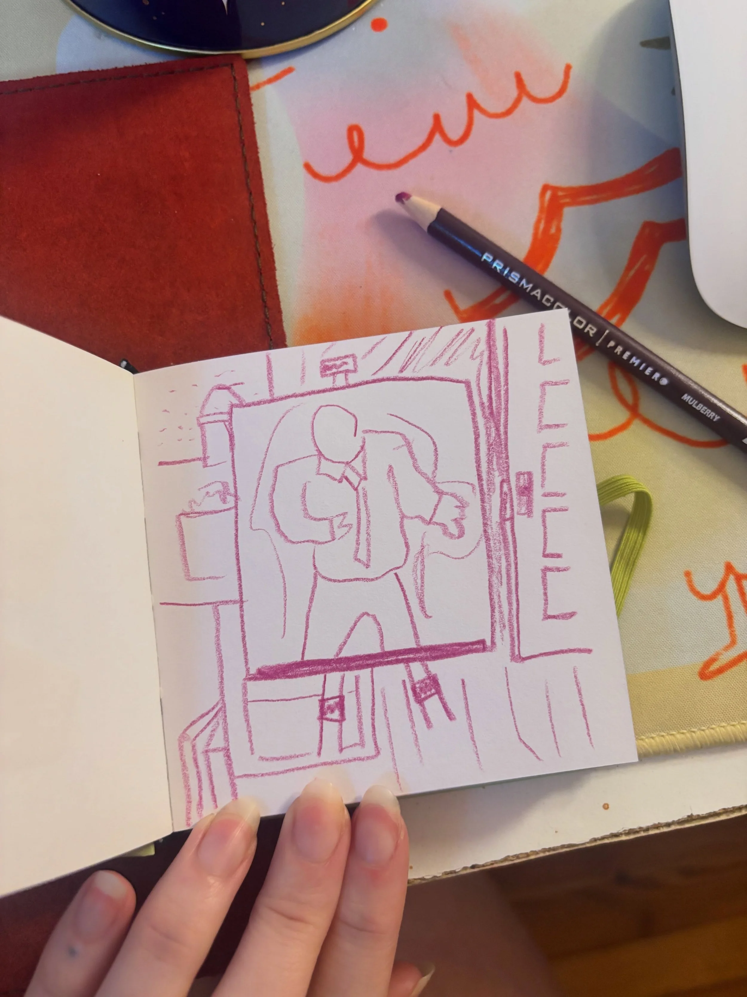 Saw someone draw their photo dump and started sketching some of the photos I took throughout August so far!