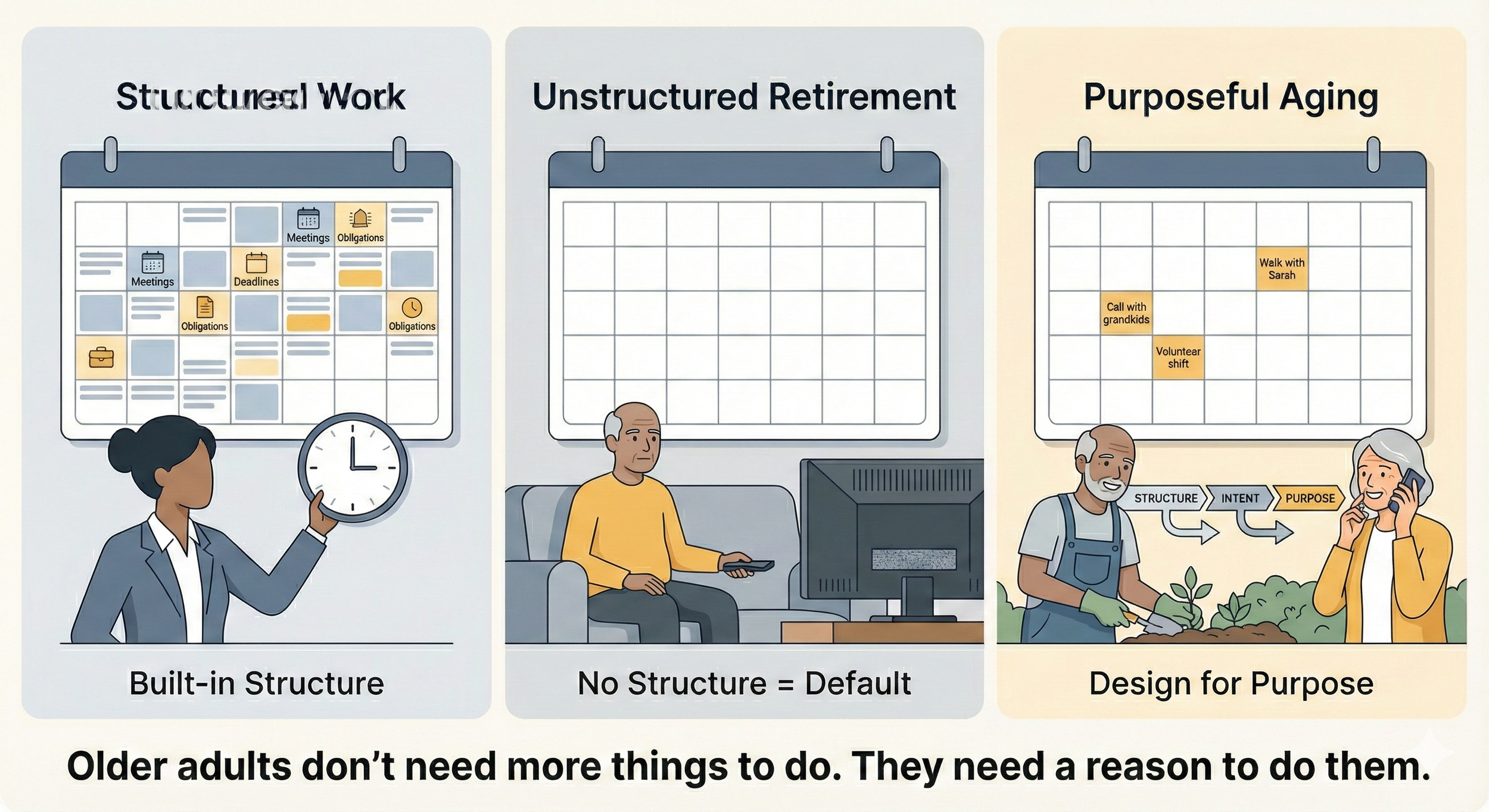 The Problem of Aging Isn’t Boredom, It’s Purpose