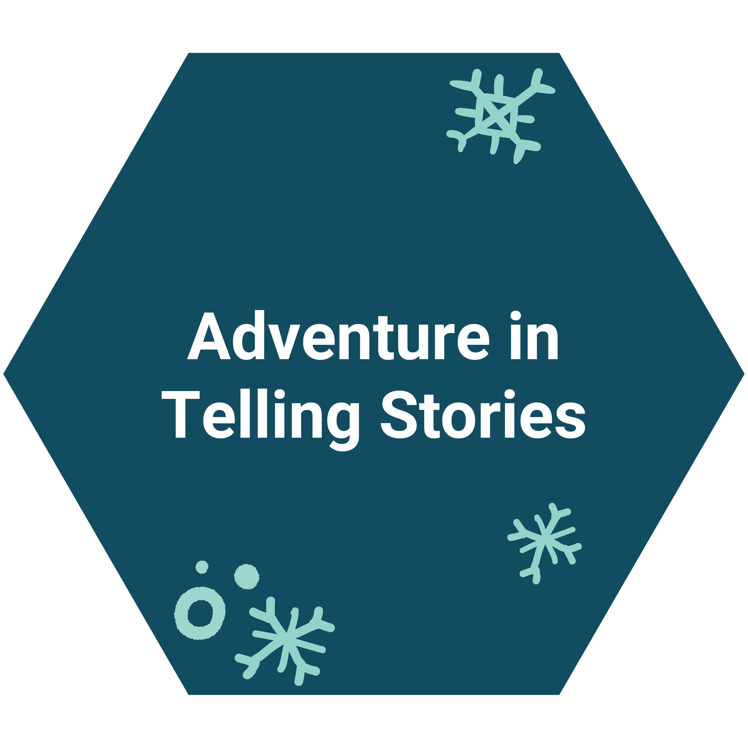 Adventure in Telling Stories: Share moments of your day as stories, or create a story together, one sentence at a time.
