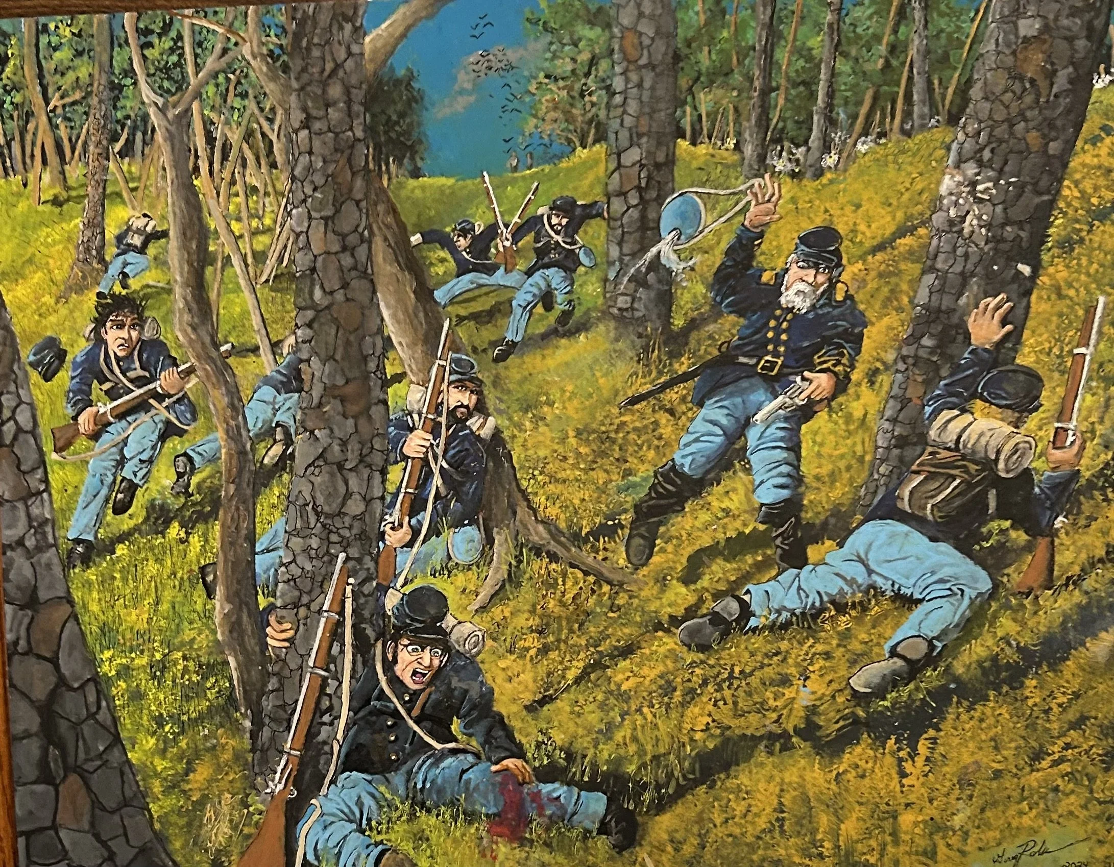 "First Volley" - ACR/CP/Pen - 16x20