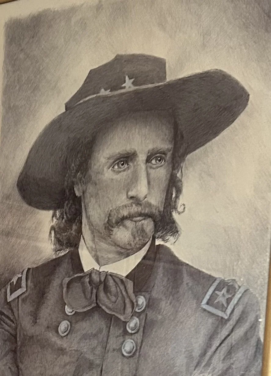 "George Armstrong Custer" - Ink - 25x21