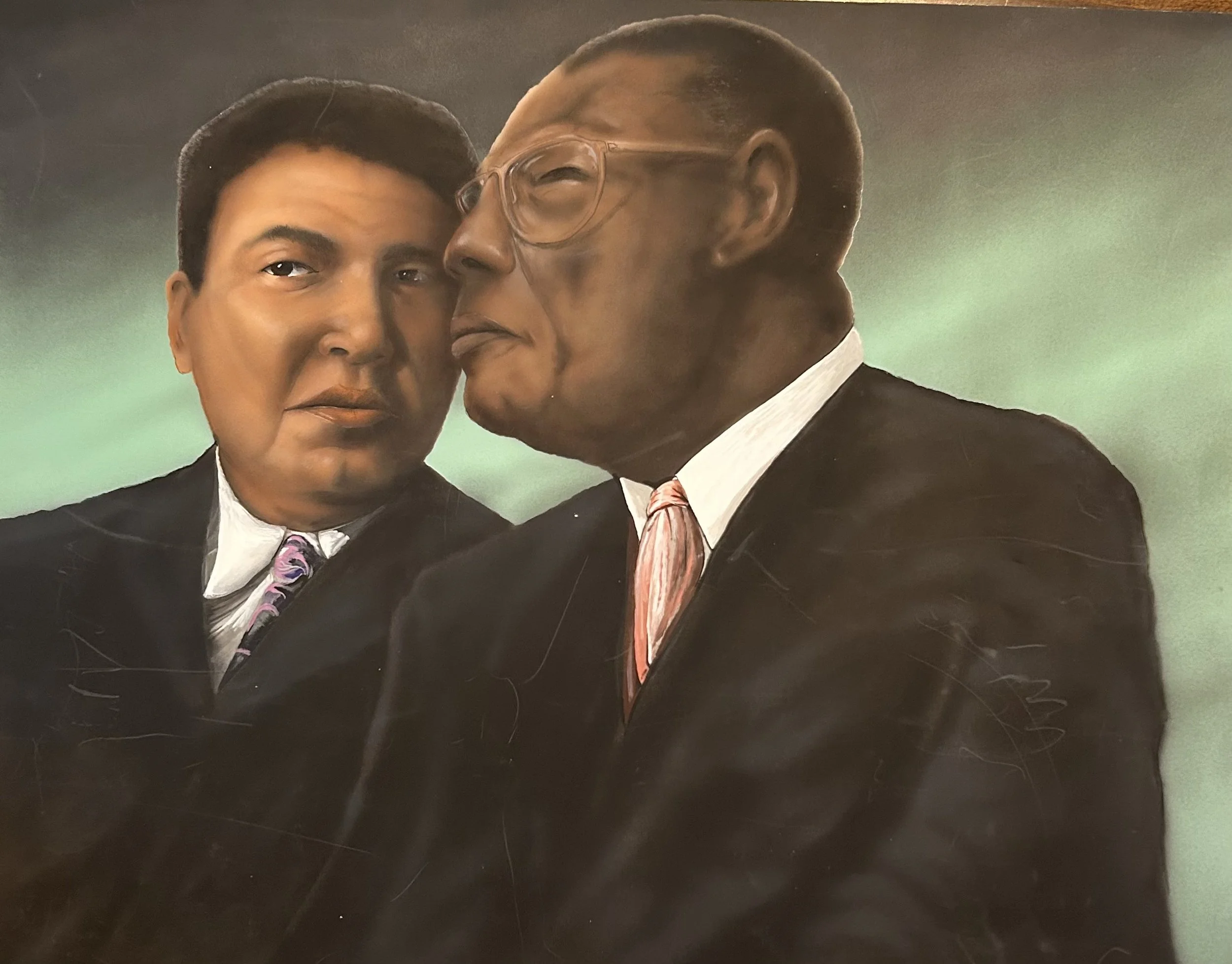 "Mohammed Ali and Hank Aaron" - AB/CP - 22x28