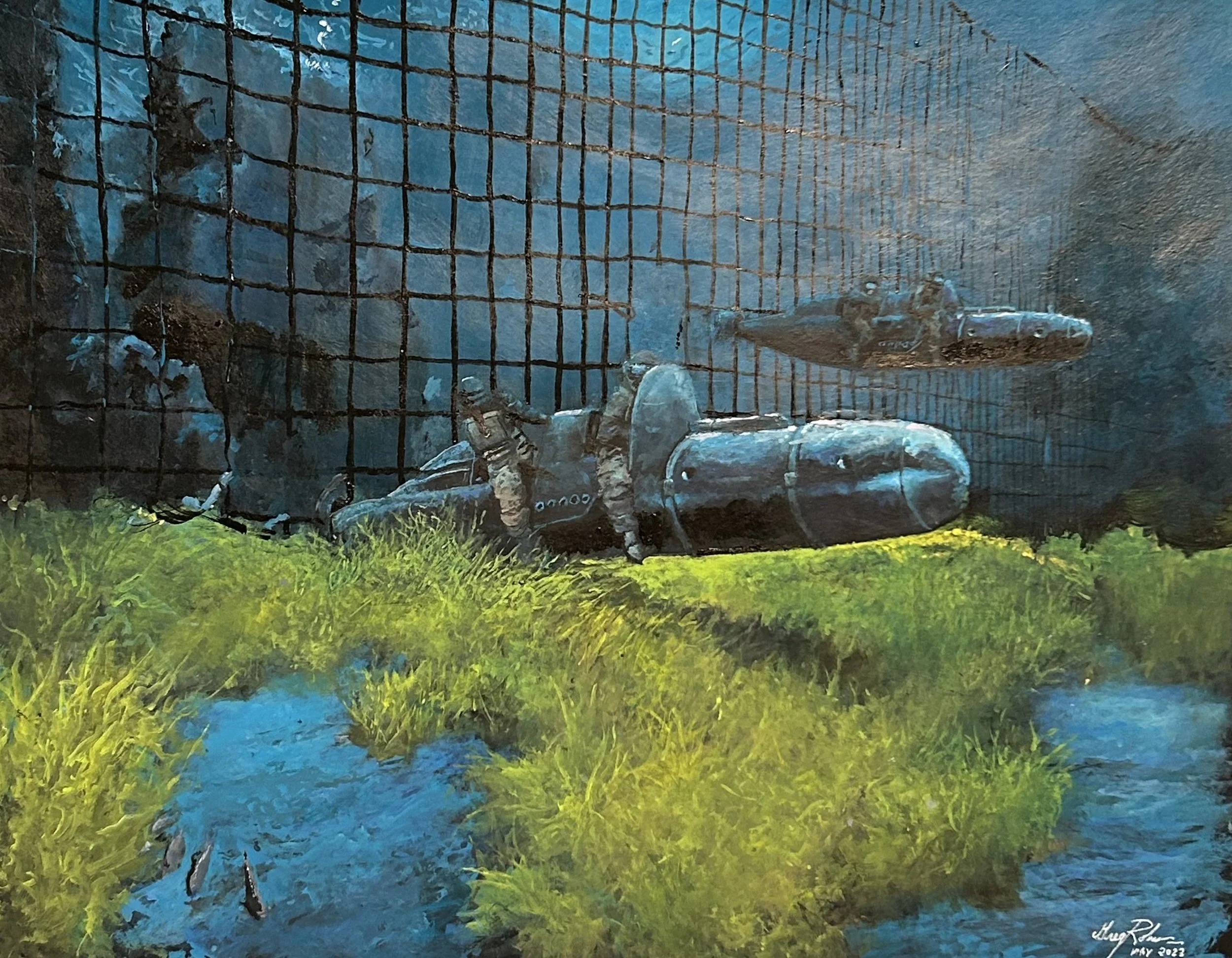 "British Human Torpedos" - ACR - 16x20