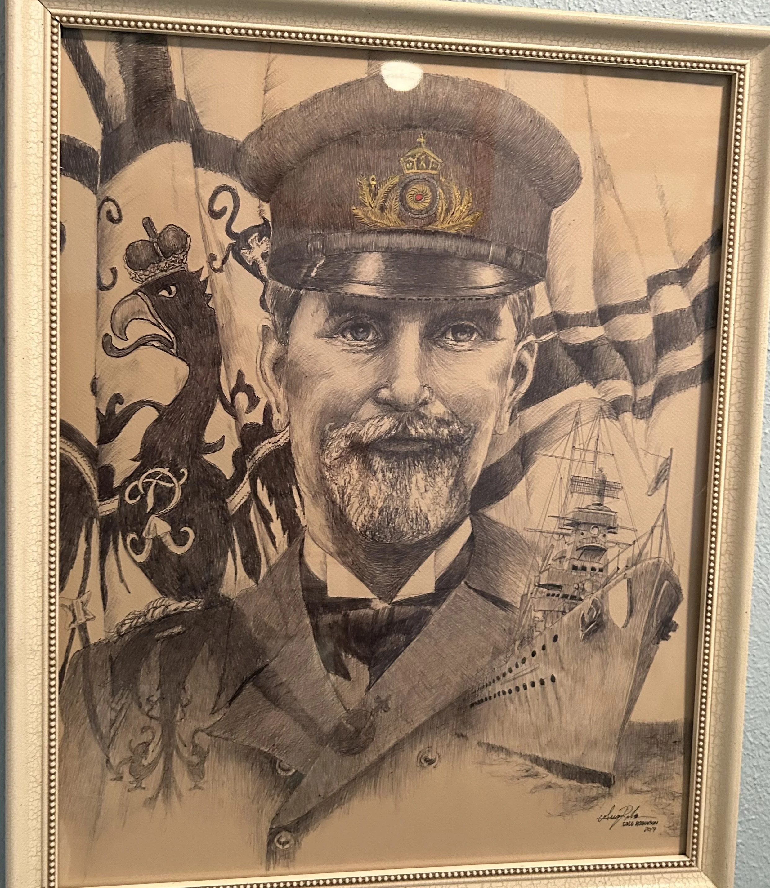 "Admiral von Spee" - CP/Ink - 18x22