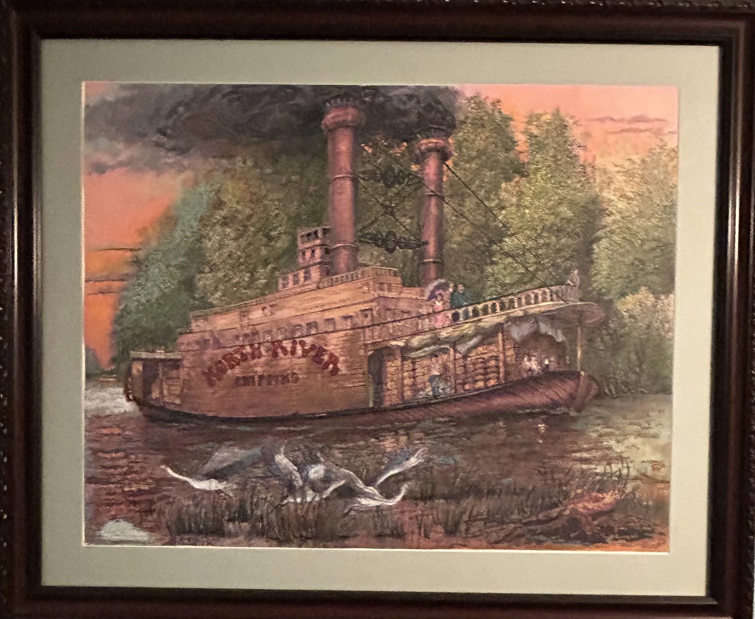 "Riverboat Cruise" - ACR/CP/Pen - 16x20