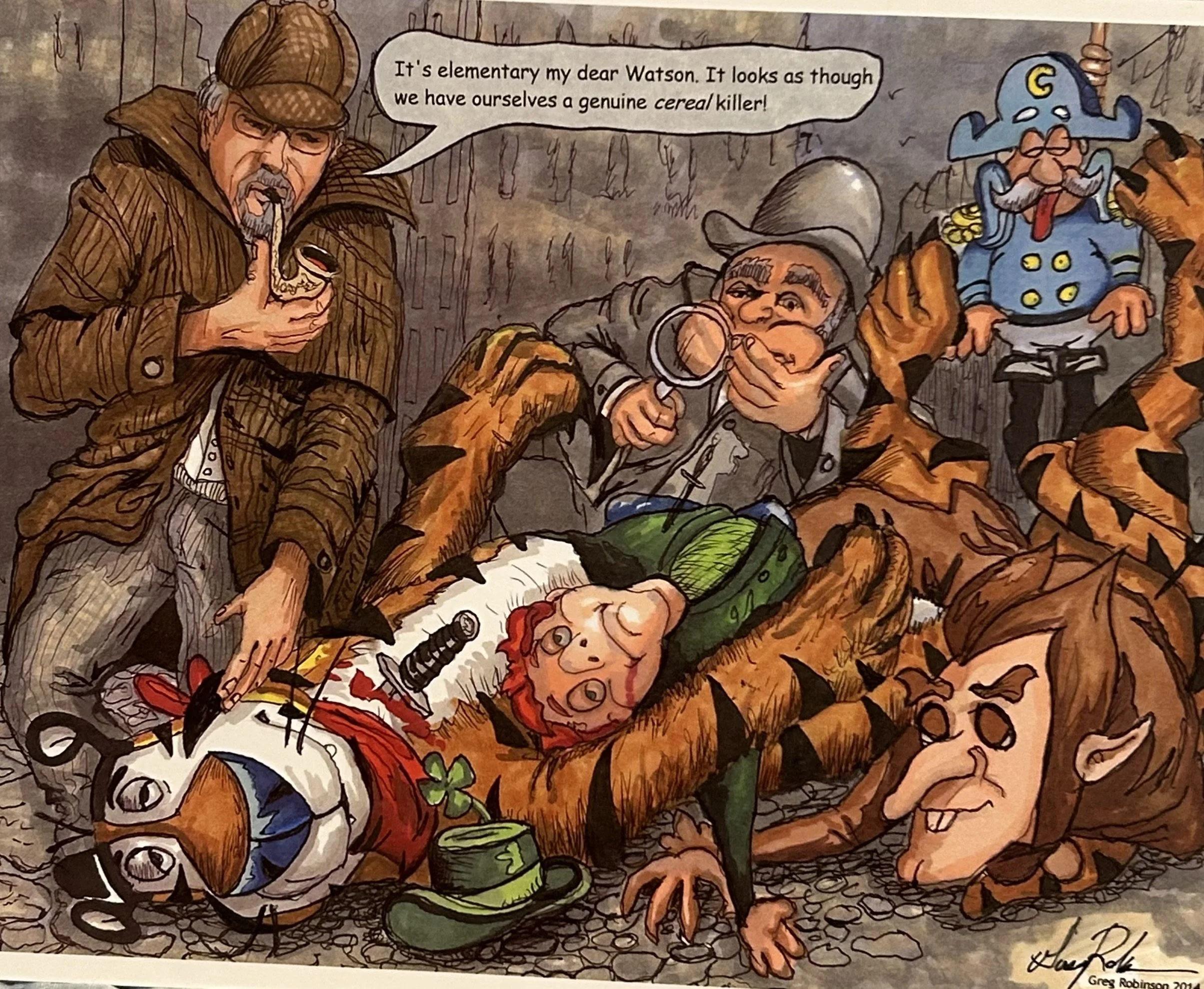 "Cereal Killer" - Prisma Markers/Ink - 8 1/2x11