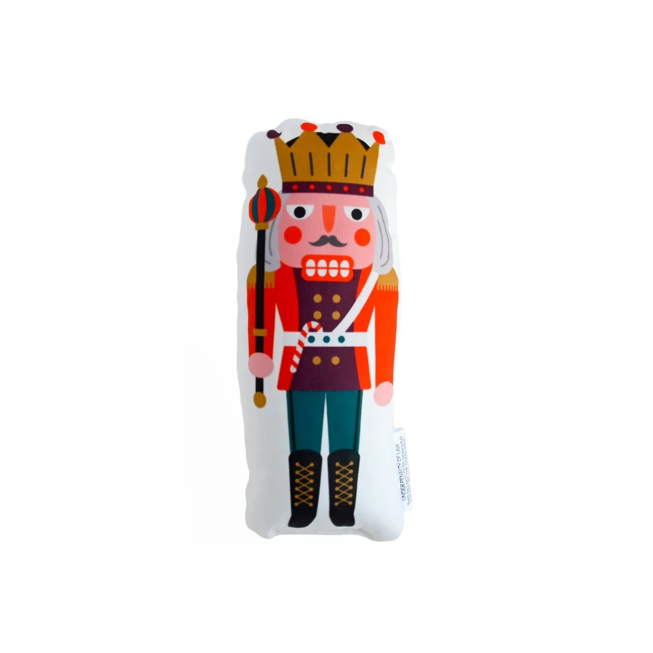 Nutcracker King Shaped Pillow | Christmas Decor