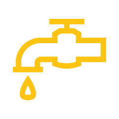 Icon of a dripping water faucet.