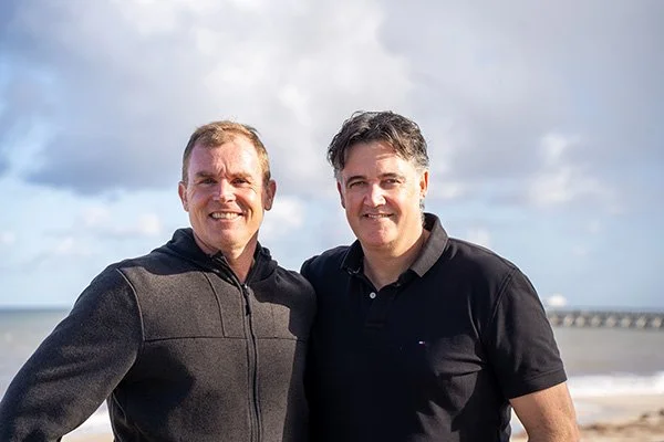 Anthony Ciccone and Shae Wood, founders of Precise Plumbing and Electrical, a Lighthouse Service Partners partner business.