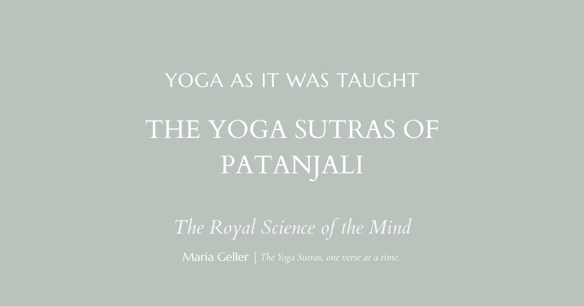 The Yoga Sutras of Patanjali: The Royal Science of the Mind