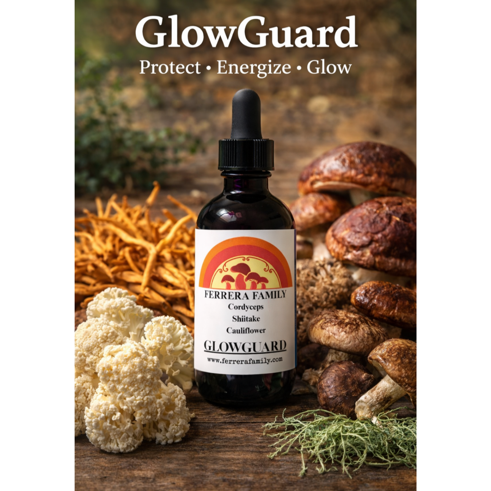 Glowguard 2oz (60ml) dual extracted tincture