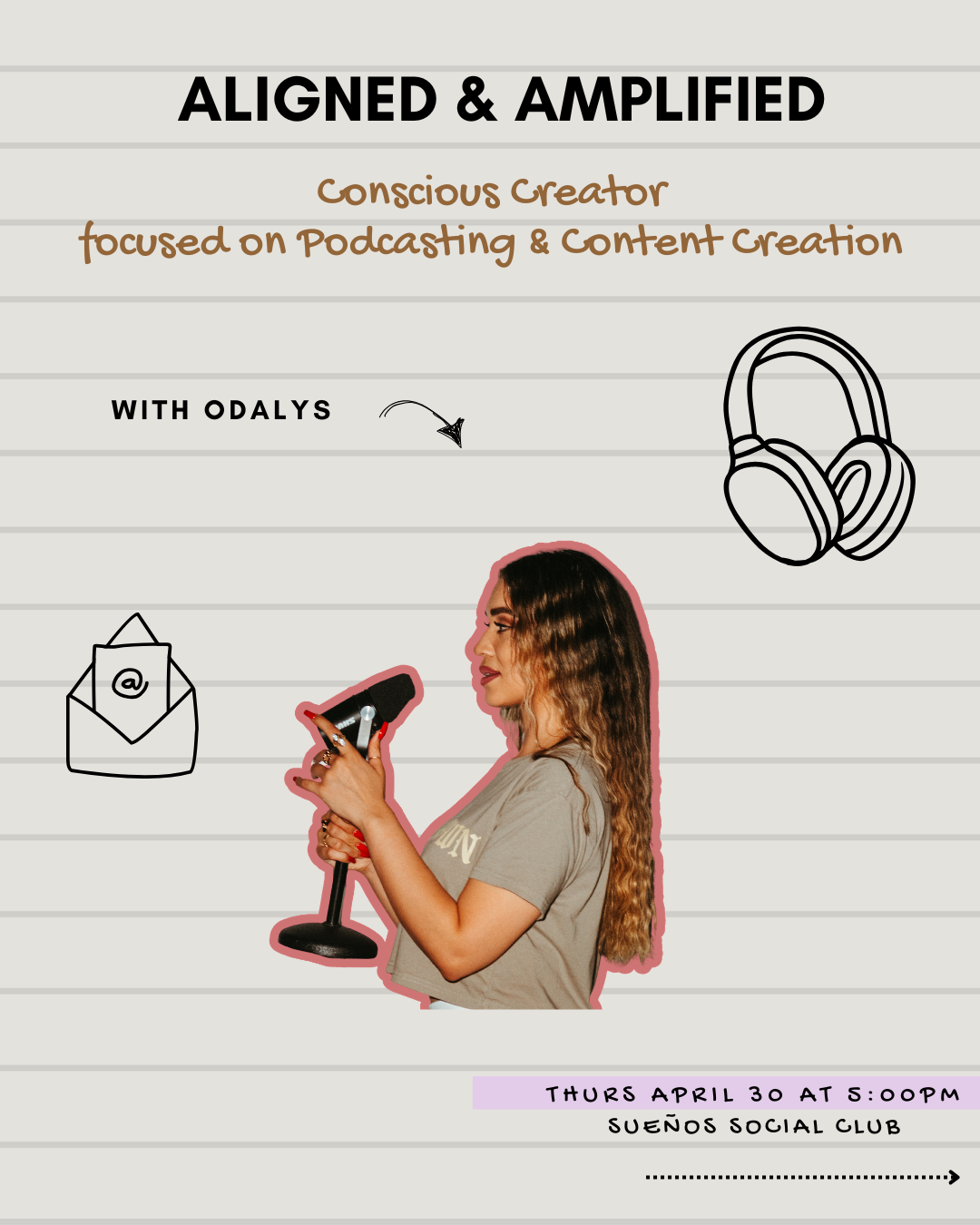 Aligned &amp; Amplified With Odalys: 3 Part Conscious Creator Workshop - Podcasting + Content Strategy